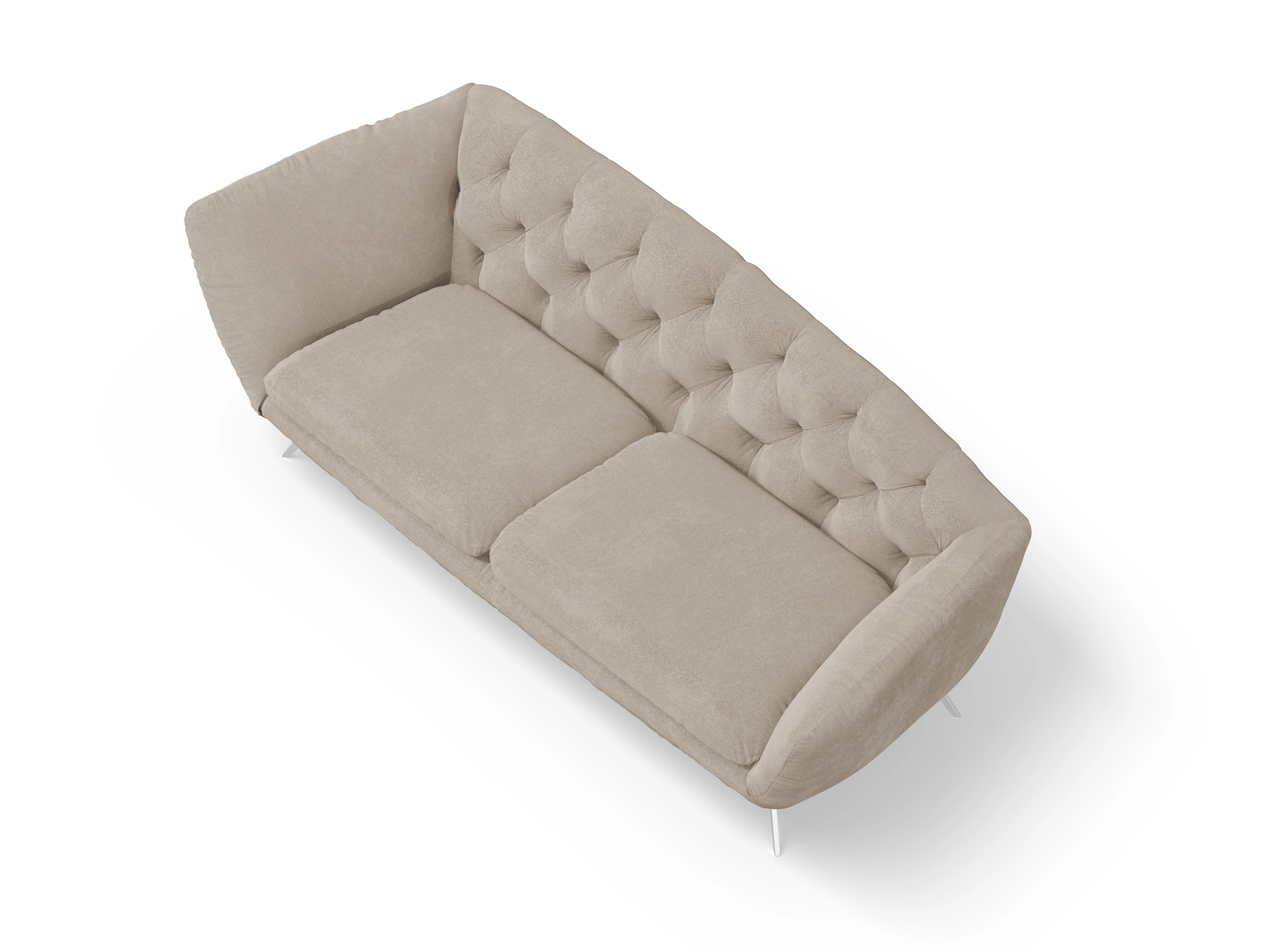 Ansicht des Produktes Seca Ottomane ohne Bettkasten in Stoff Beige