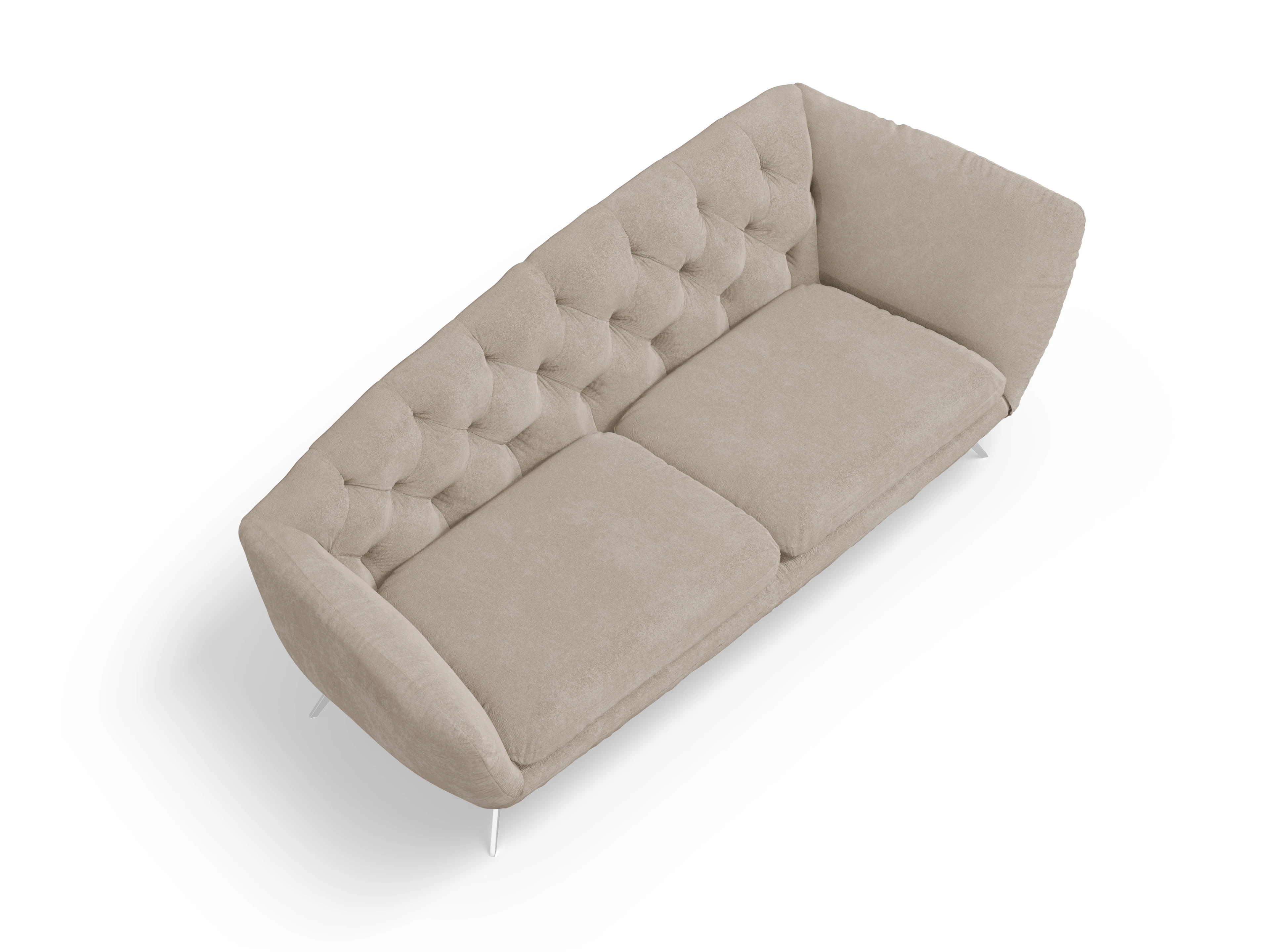 Ansicht des Produktes Seca Ottomane ohne Bettkasten in Stoff Beige