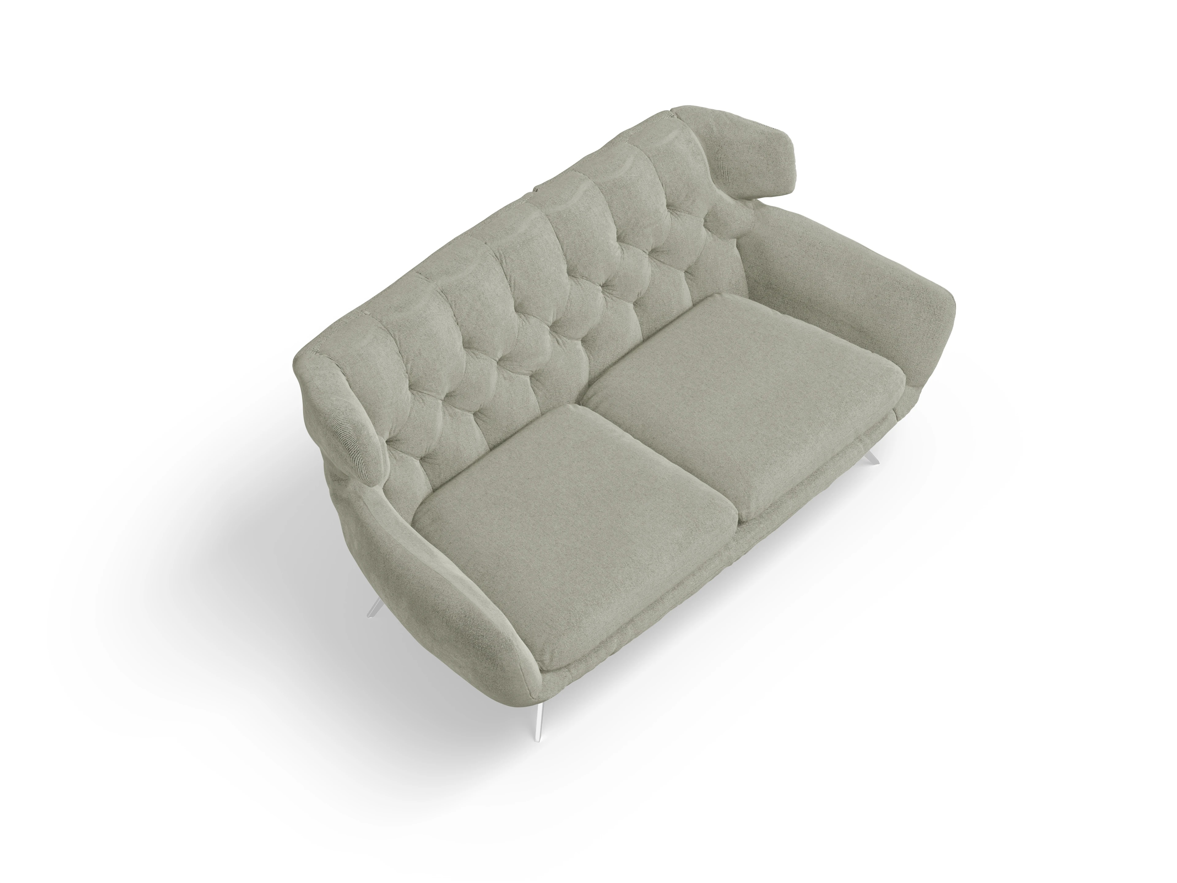 Seca 2-Sitzer Sofa Ansicht des Produktes Seca 2-Sitzer Sofa in Stoff Grau