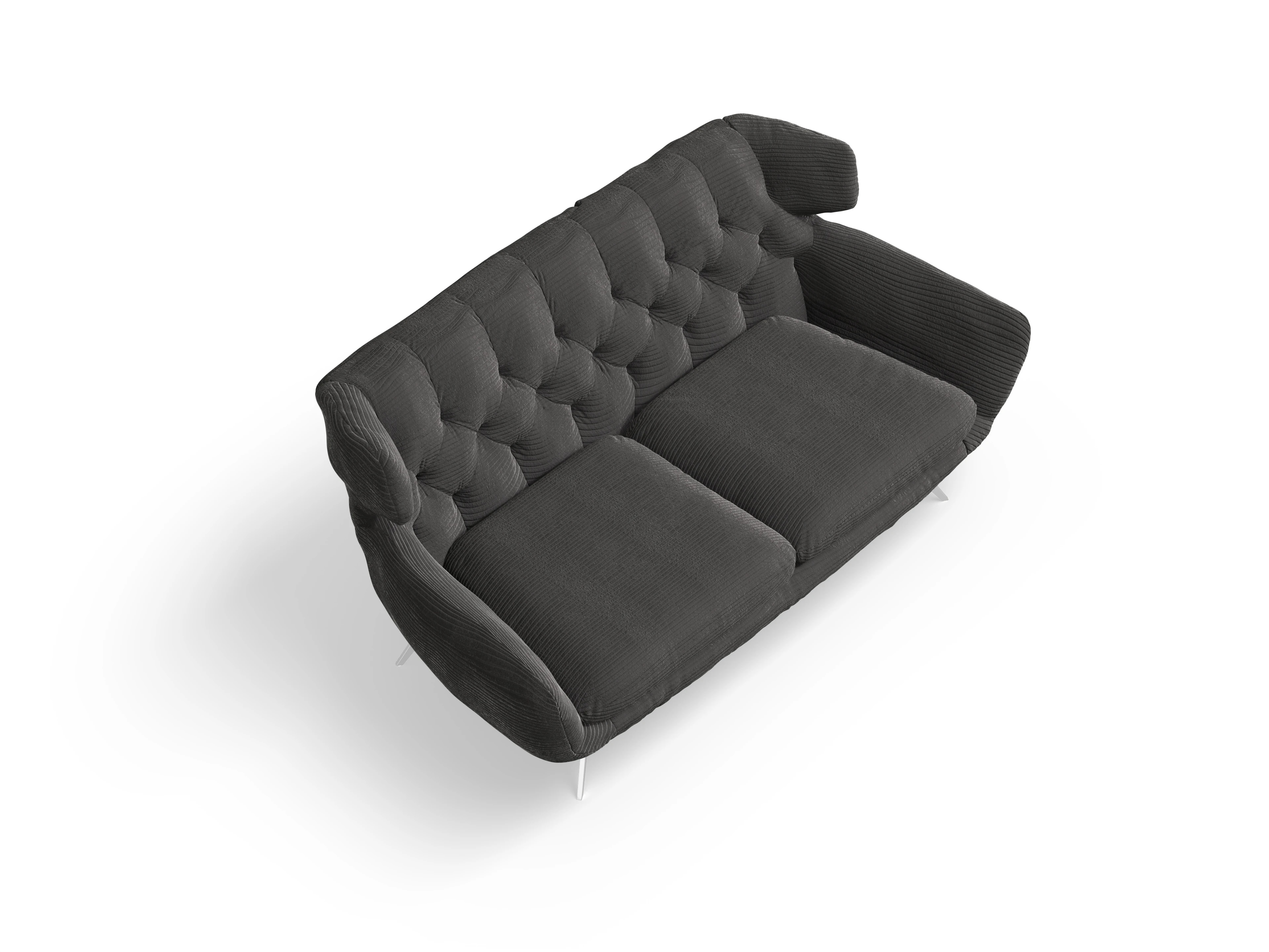 Seca 2-Sitzer Sofa Ansicht des Produktes Seca 2-Sitzer Sofa in Stoff Grau