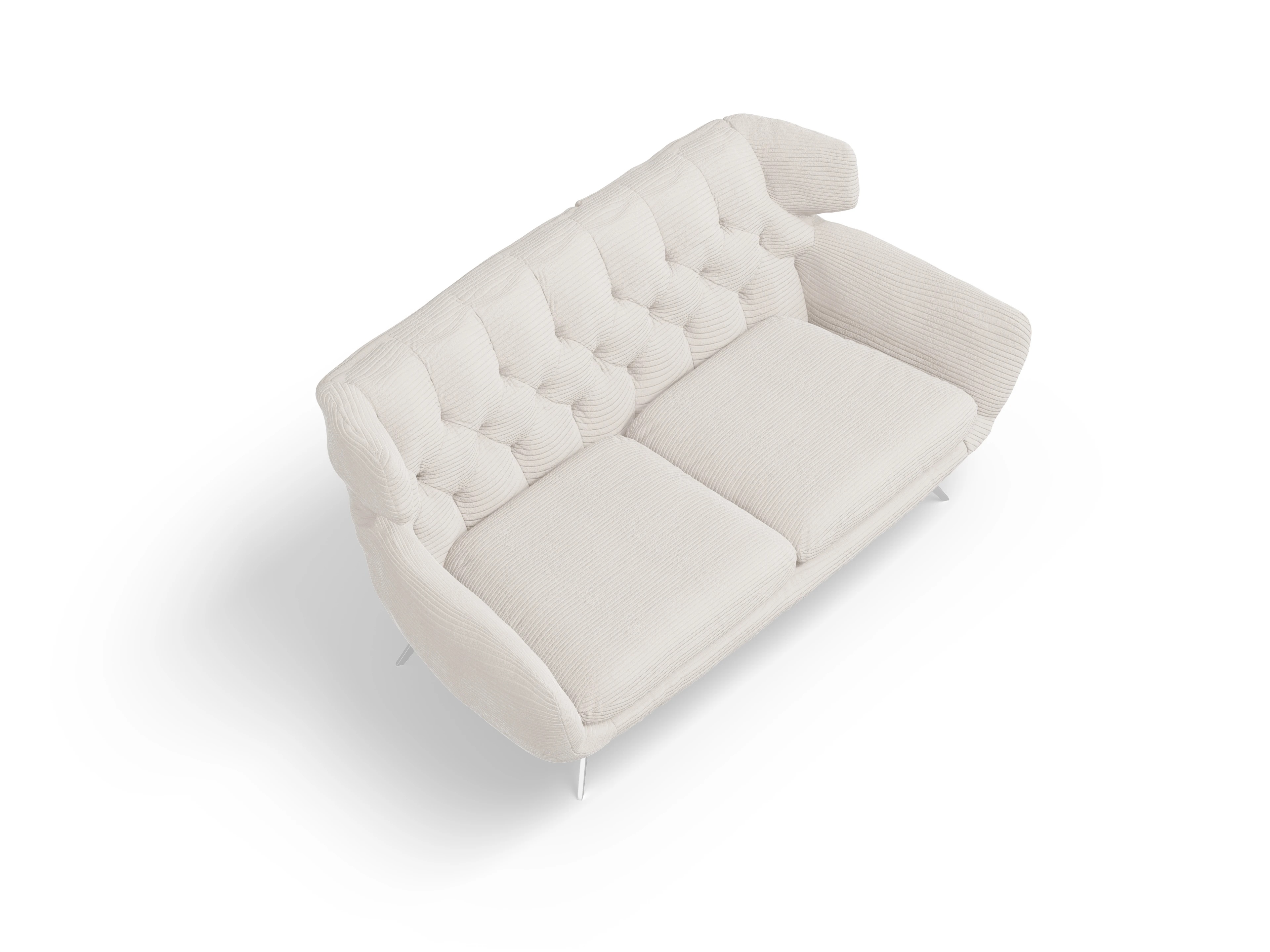 Ansicht des Produktes Seca 2-Sitzer Sofa in Stoff Weiss
