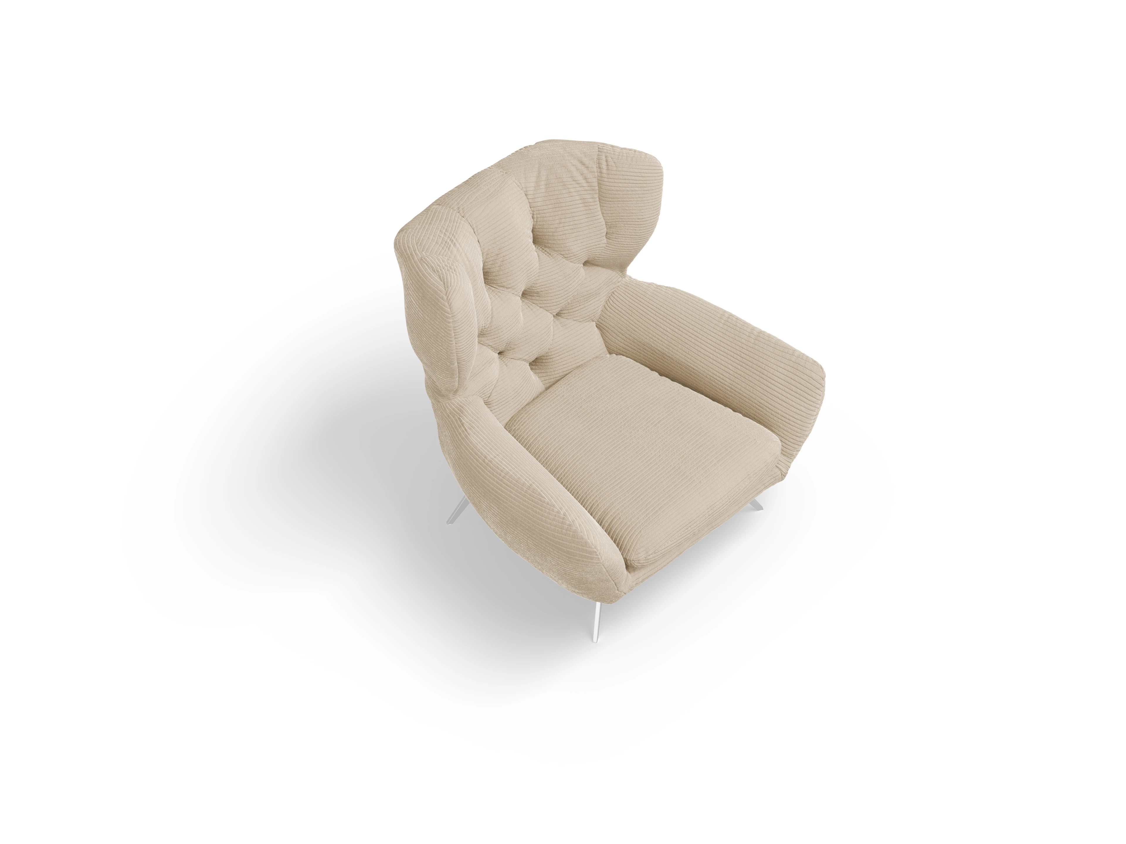 Ansicht des Produktes Seca Ohrensessel in Stoff Beige