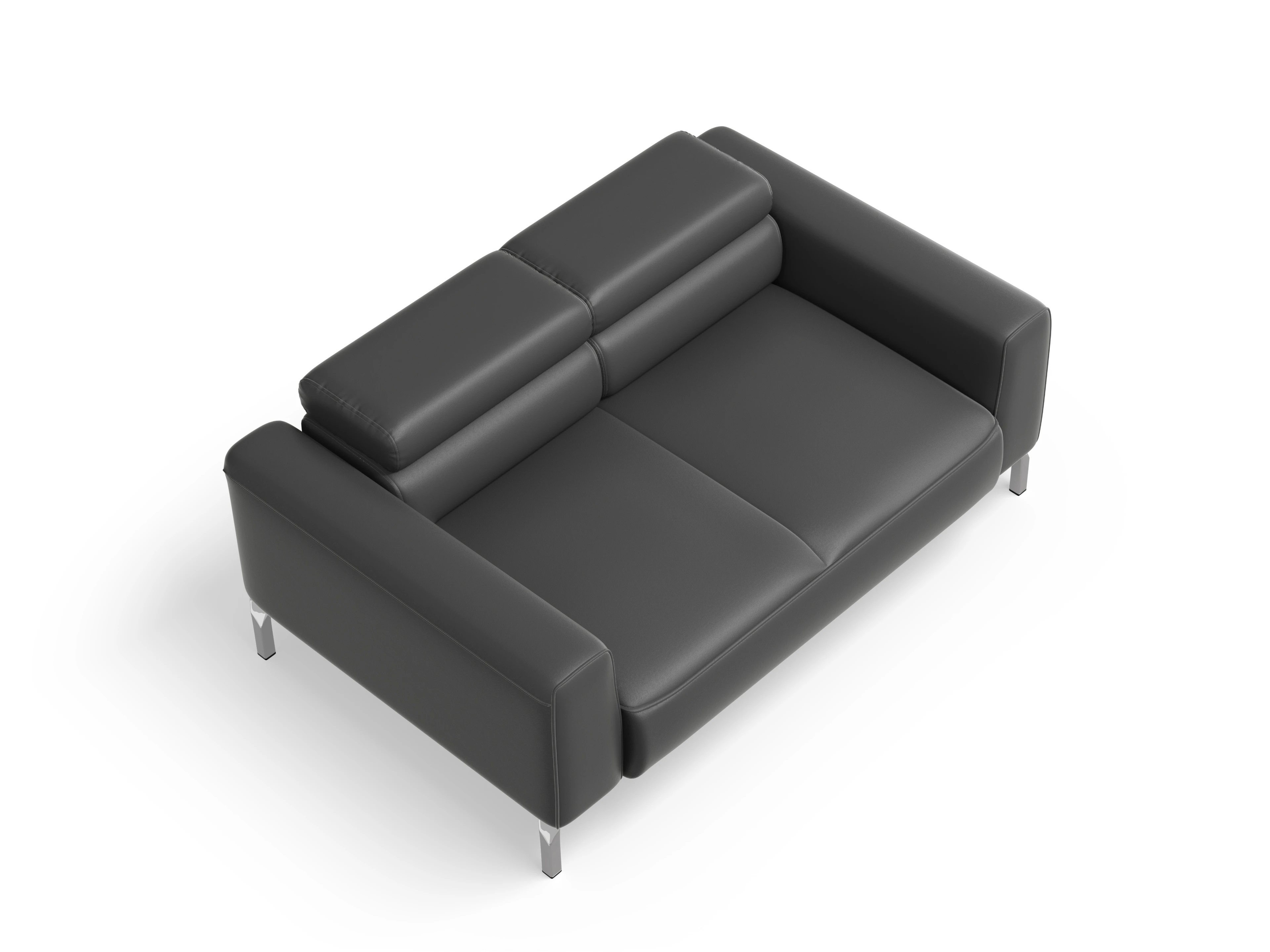 Ansicht des Produktes Season 2-Sitzer Sofa in Leder Grau