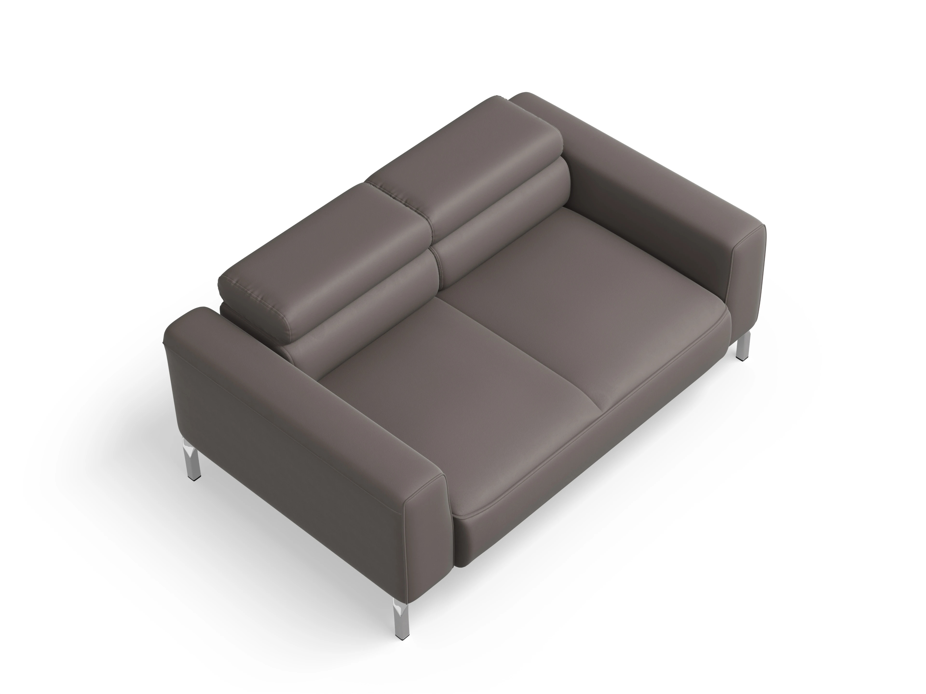 Ansicht des Produktes Season 2-Sitzer Sofa in Leder Grau