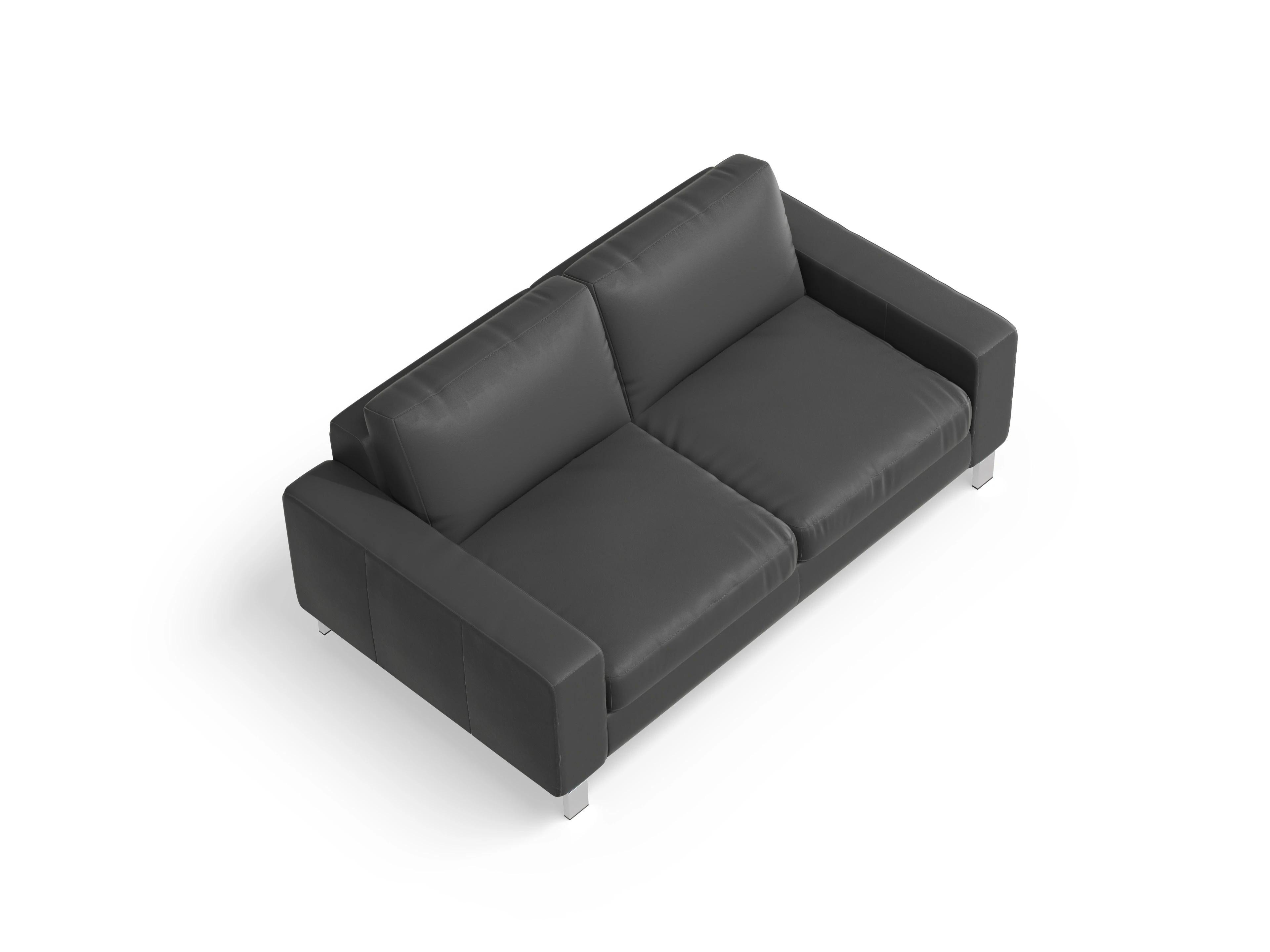 Ansicht des Produktes Indiana 2-Sitzer Sofa in Leder Grau