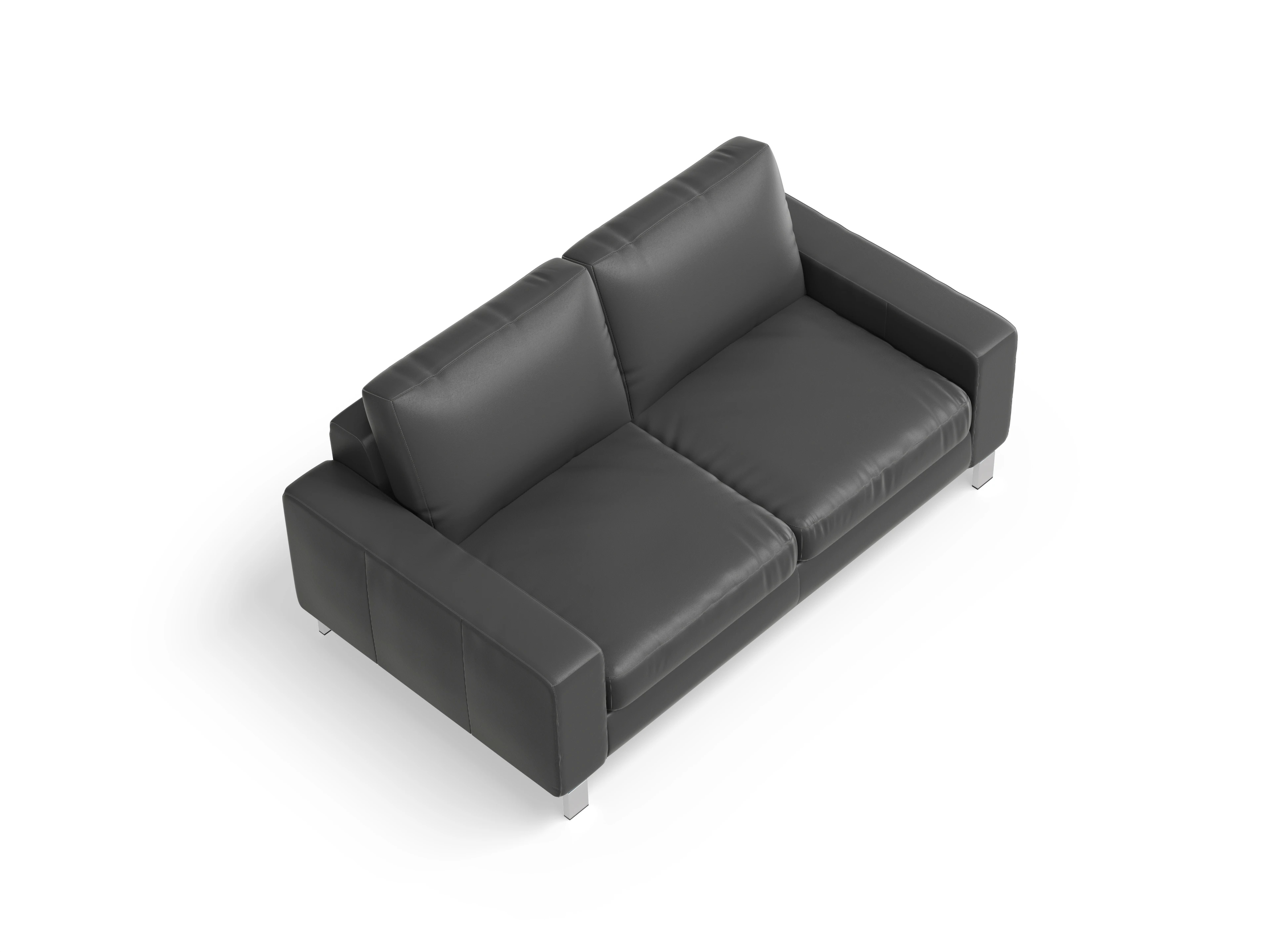Indiana 2-Sitzer Sofa Large Ansicht des Produktes Indiana 2-Sitzer Sofa in Leder Grau