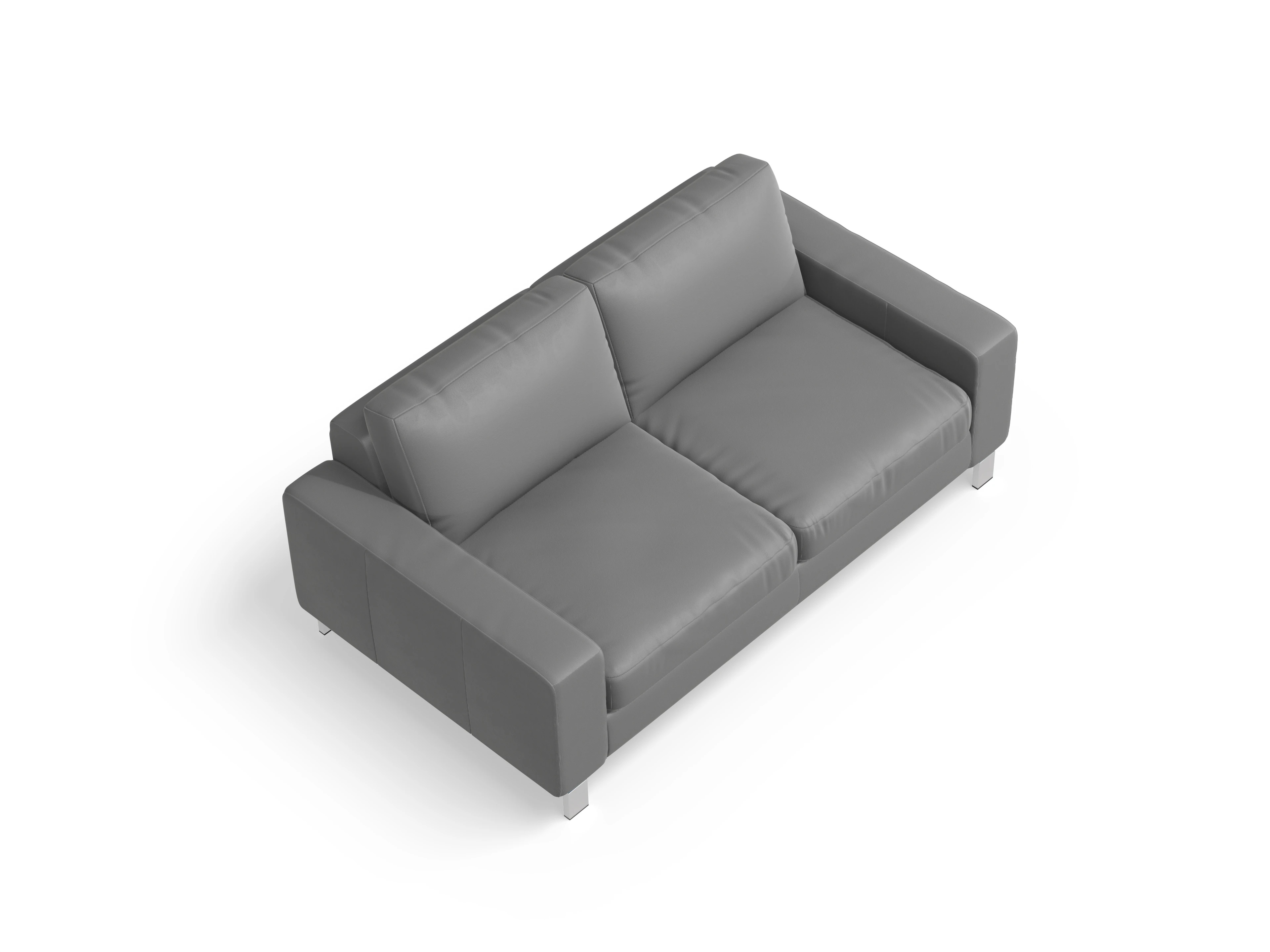 Ansicht des Produktes Indiana 2-Sitzer Sofa in Leder Grau