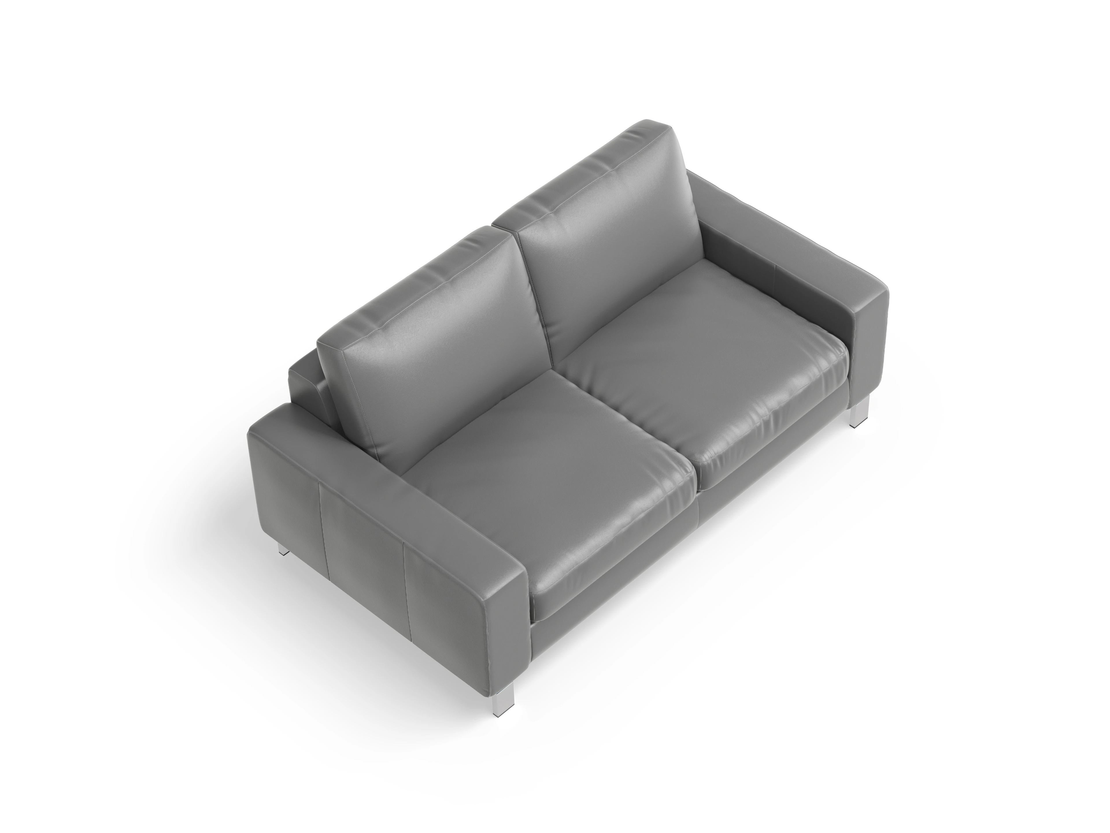 Indiana 2-Sitzer Sofa Large Ansicht des Produktes Indiana 2-Sitzer Sofa in Leder Grau