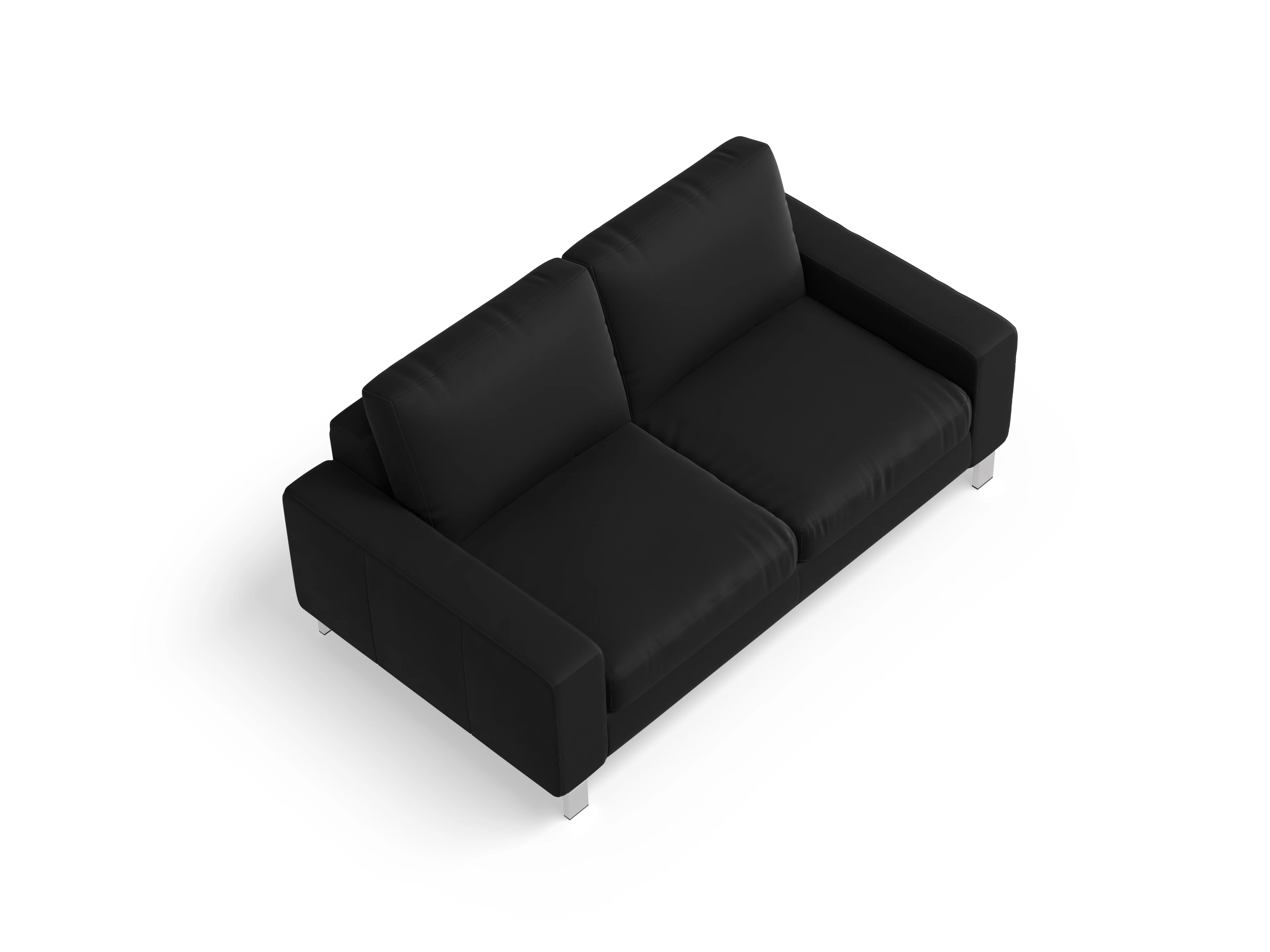 Indiana 2-Sitzer Sofa Large Ansicht des Produktes Indiana 2-Sitzer Sofa in Leder Schwarz
