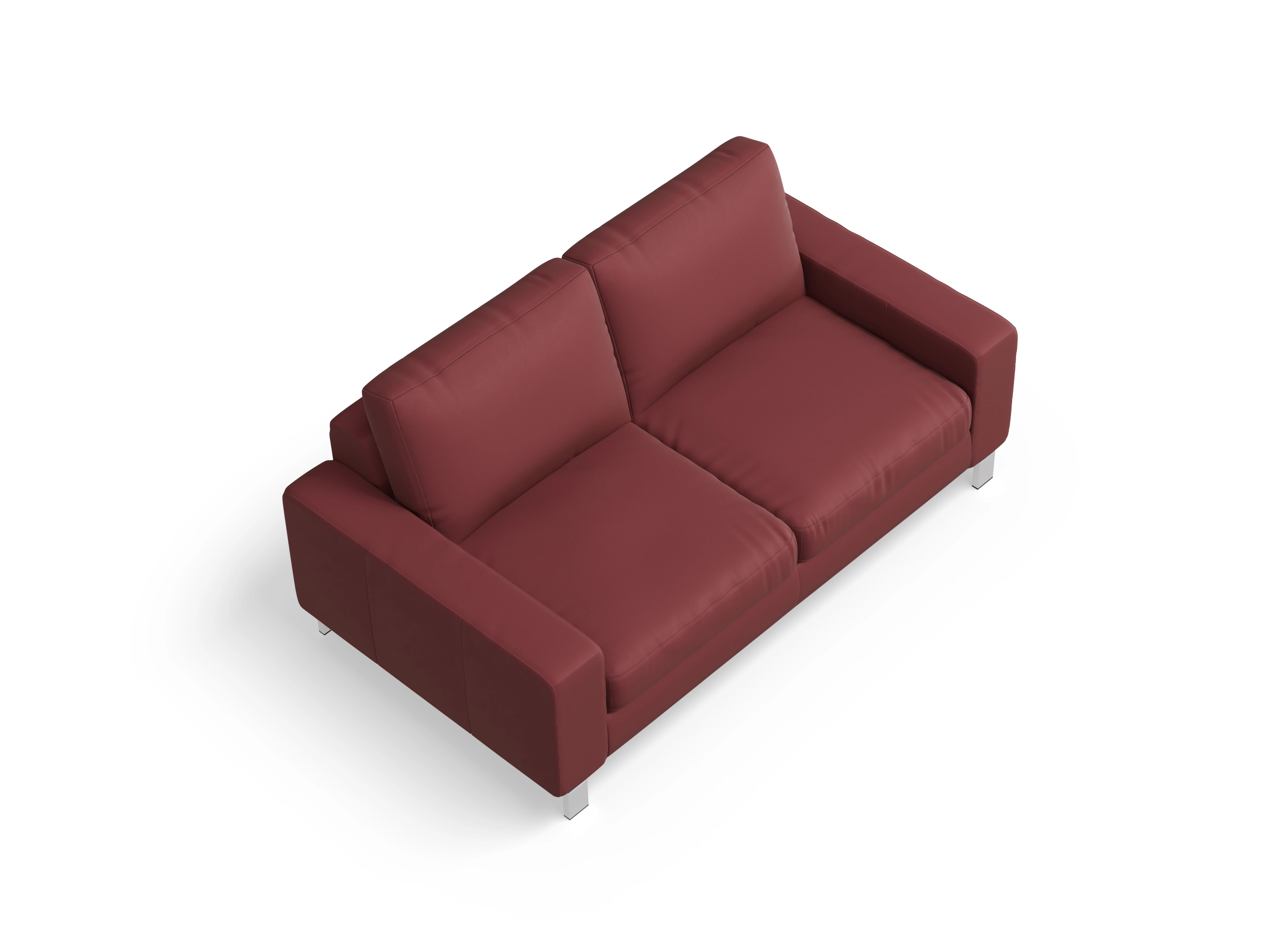 Indiana 2-Sitzer Sofa Large Ansicht des Produktes Indiana 2-Sitzer Sofa in Leder Rot