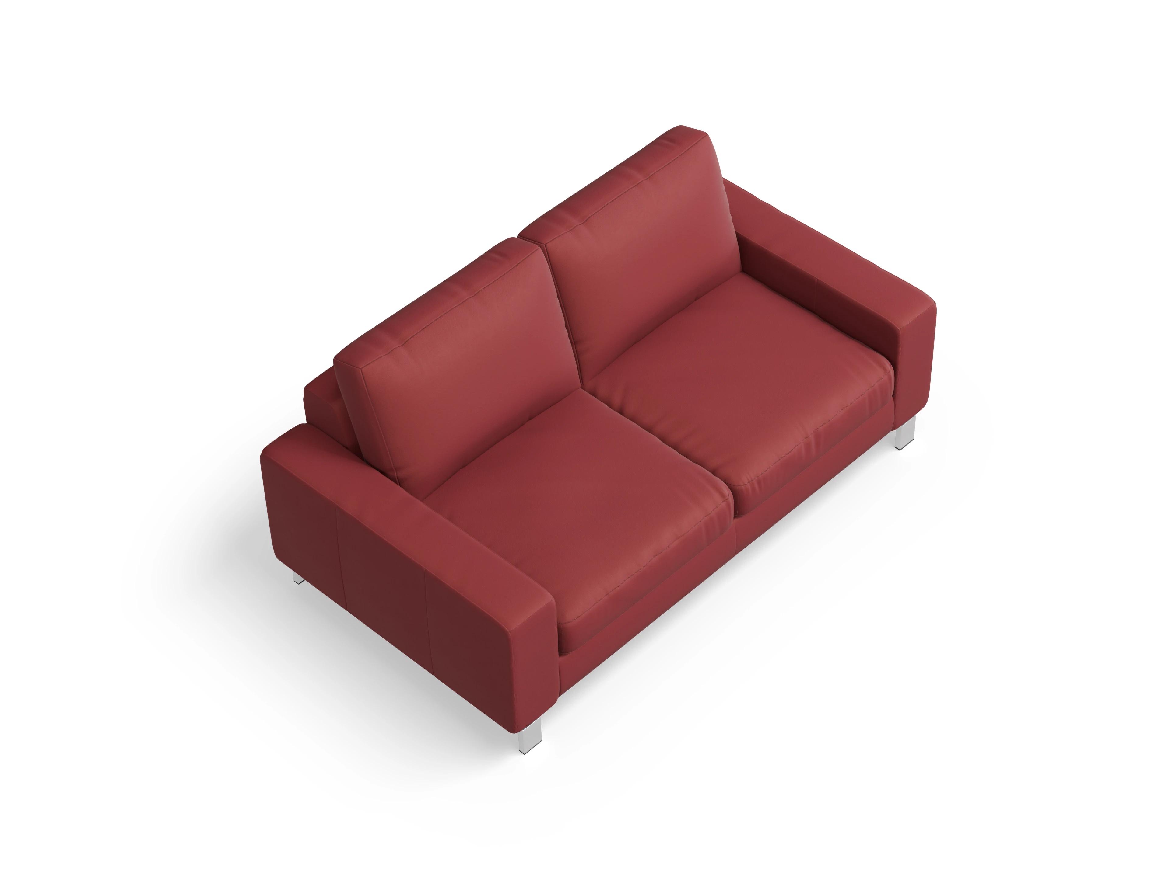 Indiana 2-Sitzer Sofa Large Ansicht des Produktes Indiana 2-Sitzer Sofa in Leder Rot