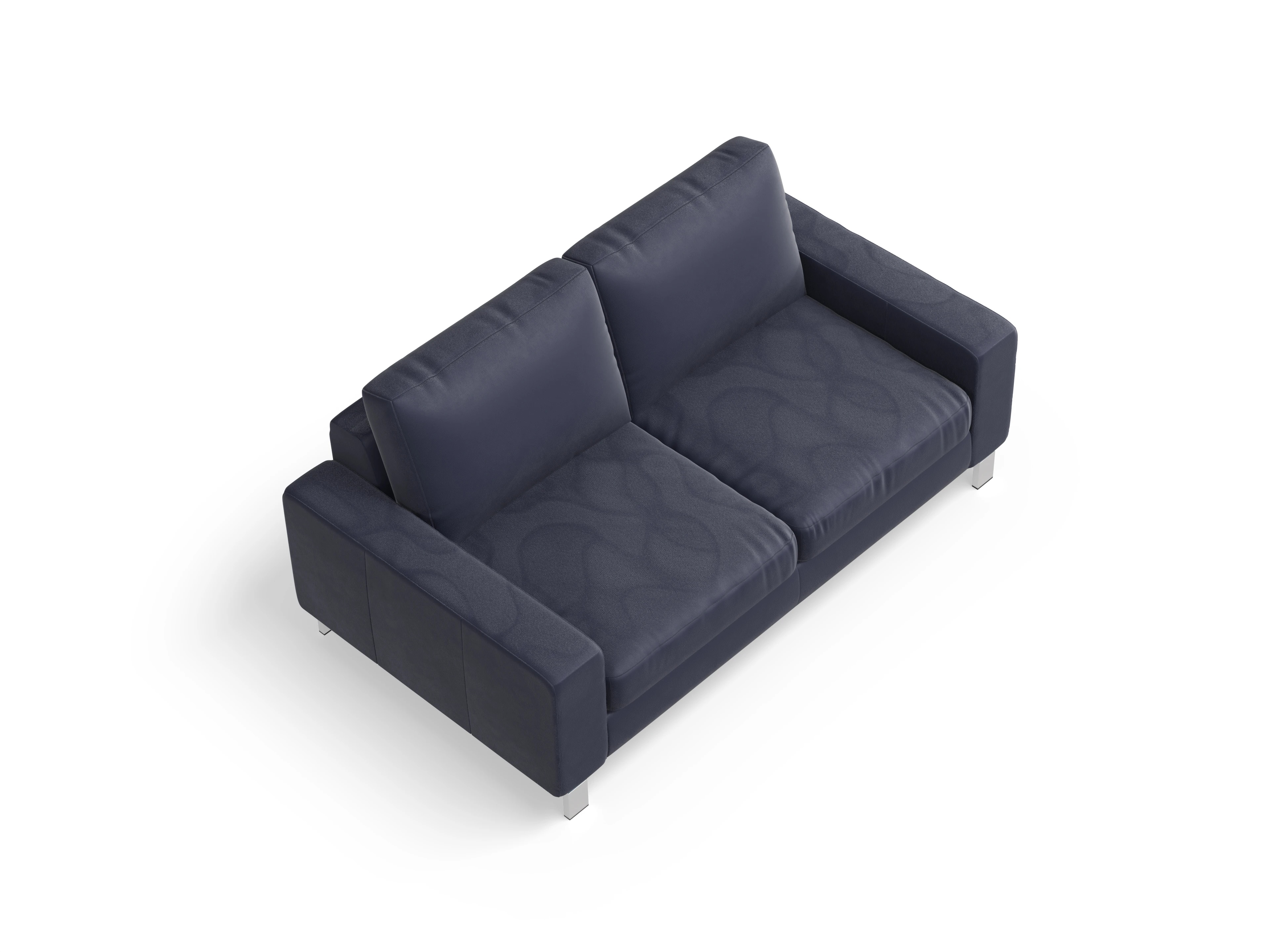 Indiana 2-Sitzer Sofa Large Ansicht des Produktes Indiana 2-Sitzer Sofa in Leder Blau