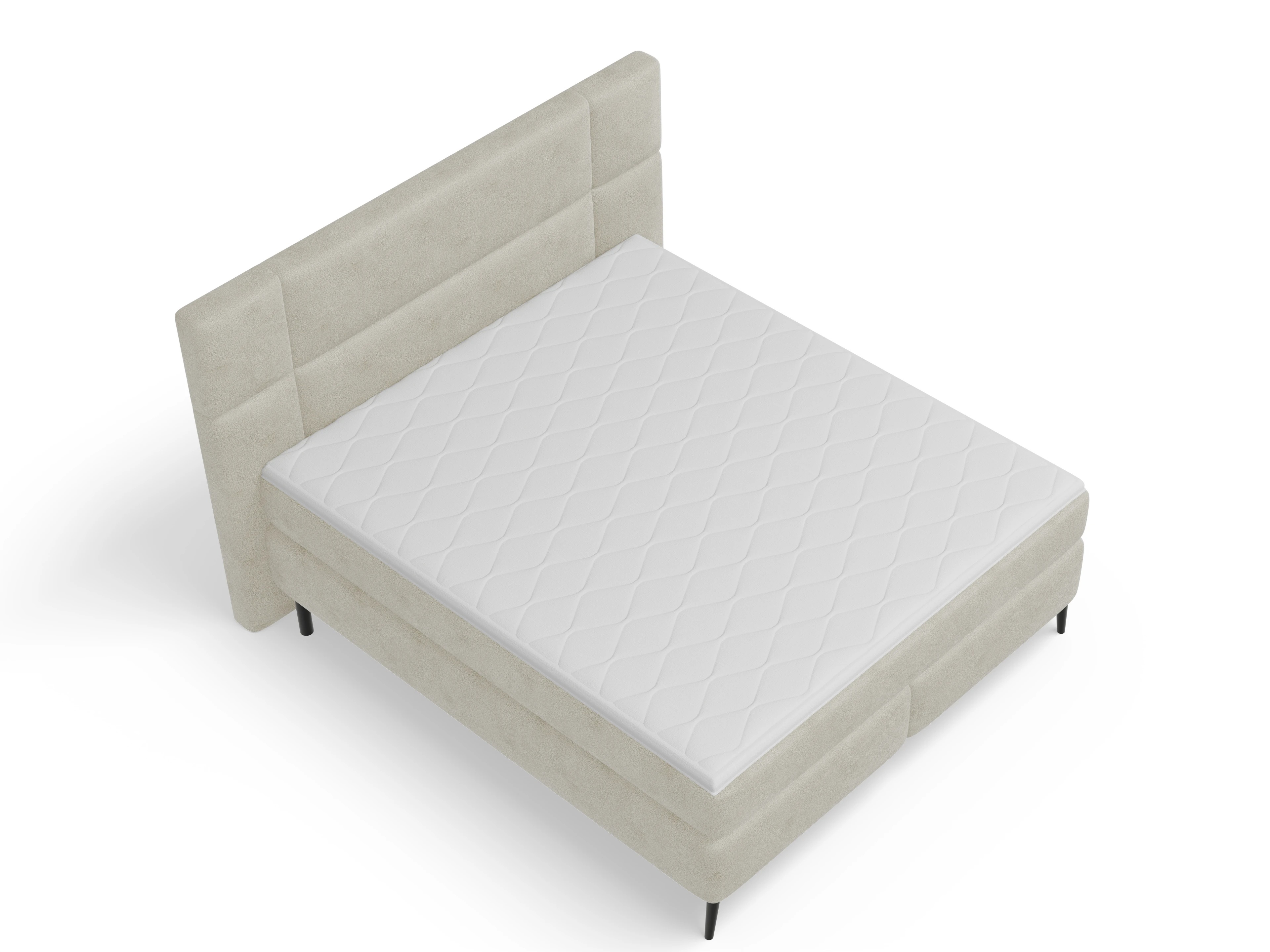 Boxspringbett Luisa 180x200cm Ansicht des Produktes Luisa in Stoff Beige