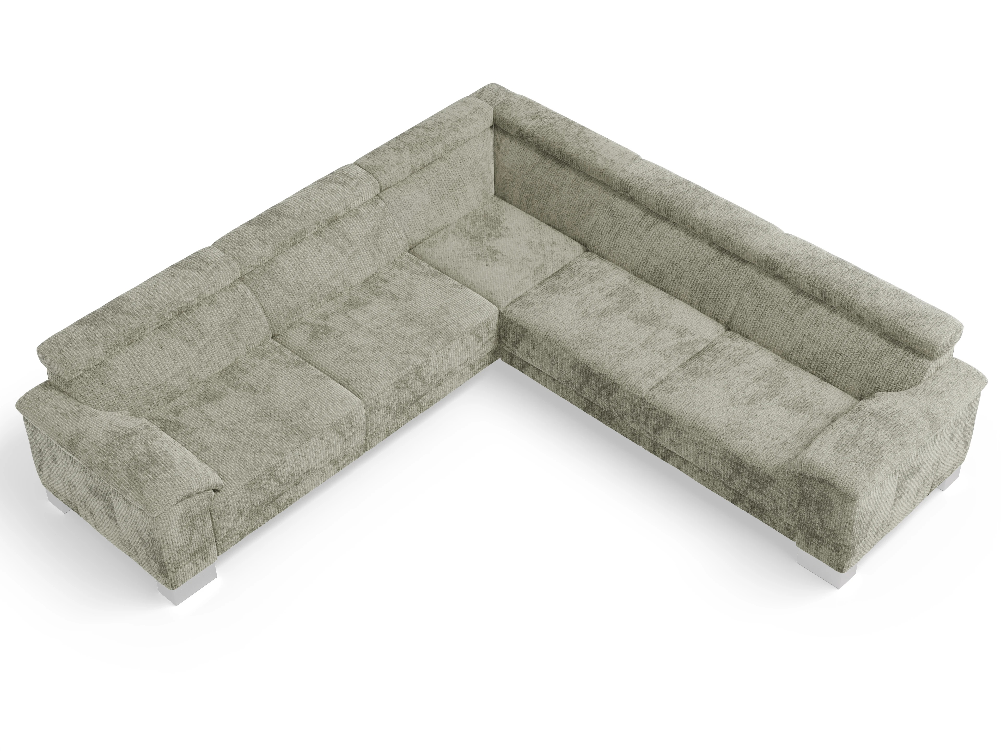 Ansicht des Produktes Antonio Ecksofa gleichschenklig in Stoff Grau