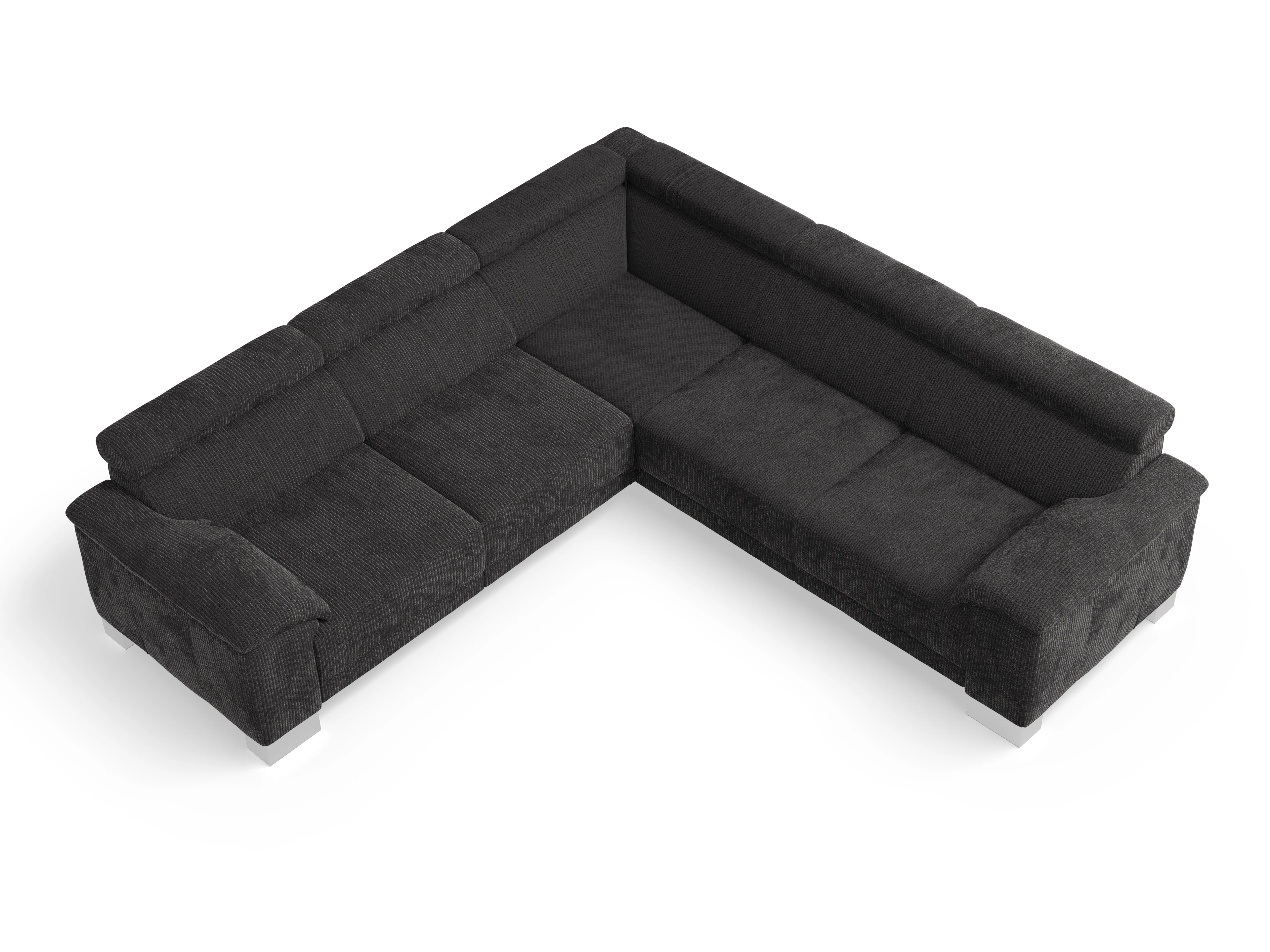 Ansicht des Produktes Antonio Ecksofa gleichschenklig in Stoff Grau