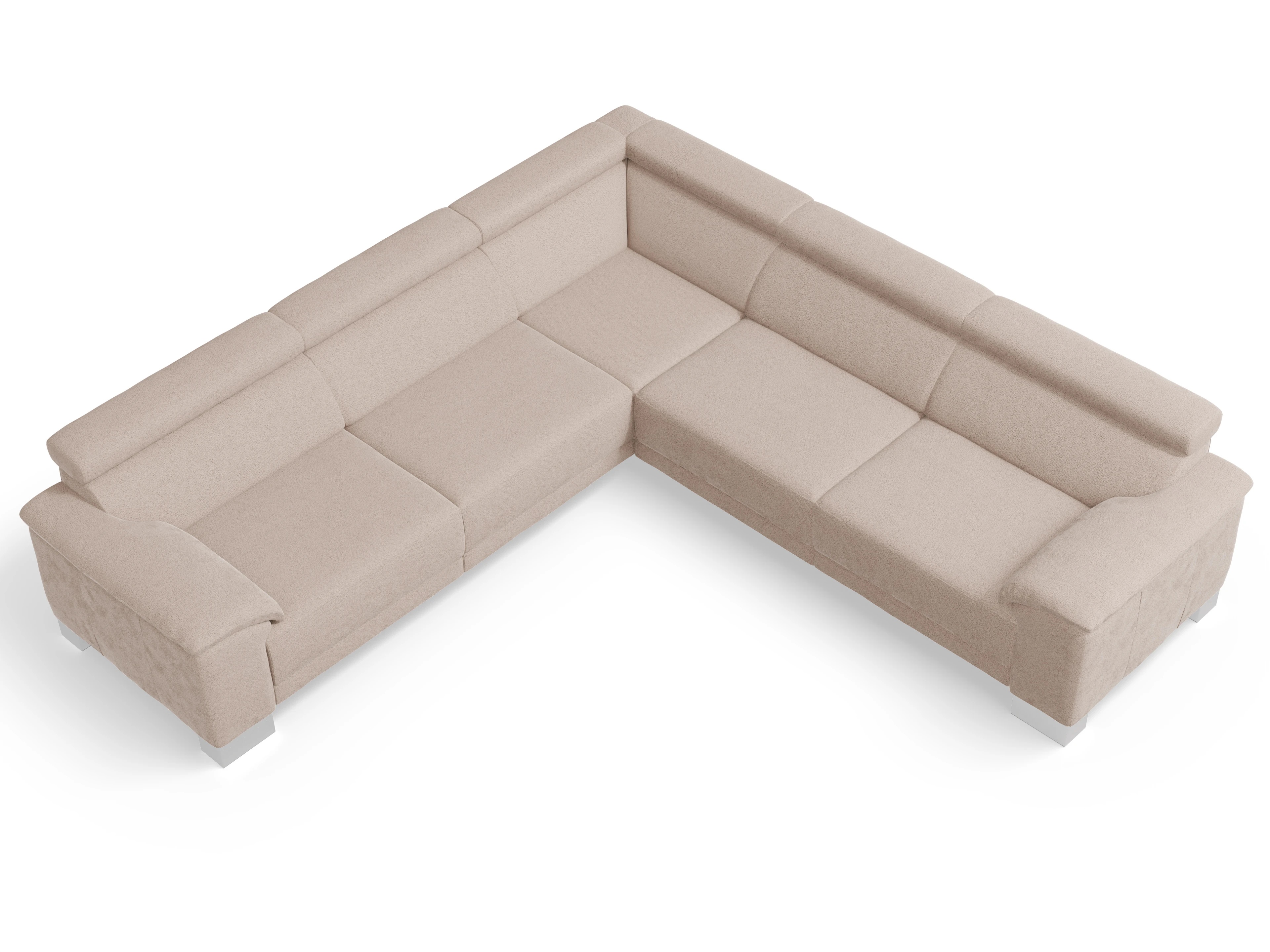 Antonio Ecksofa SPE Large Ansicht des Produktes Antonio Ecksofa gleichschenklig in Stoff Beige