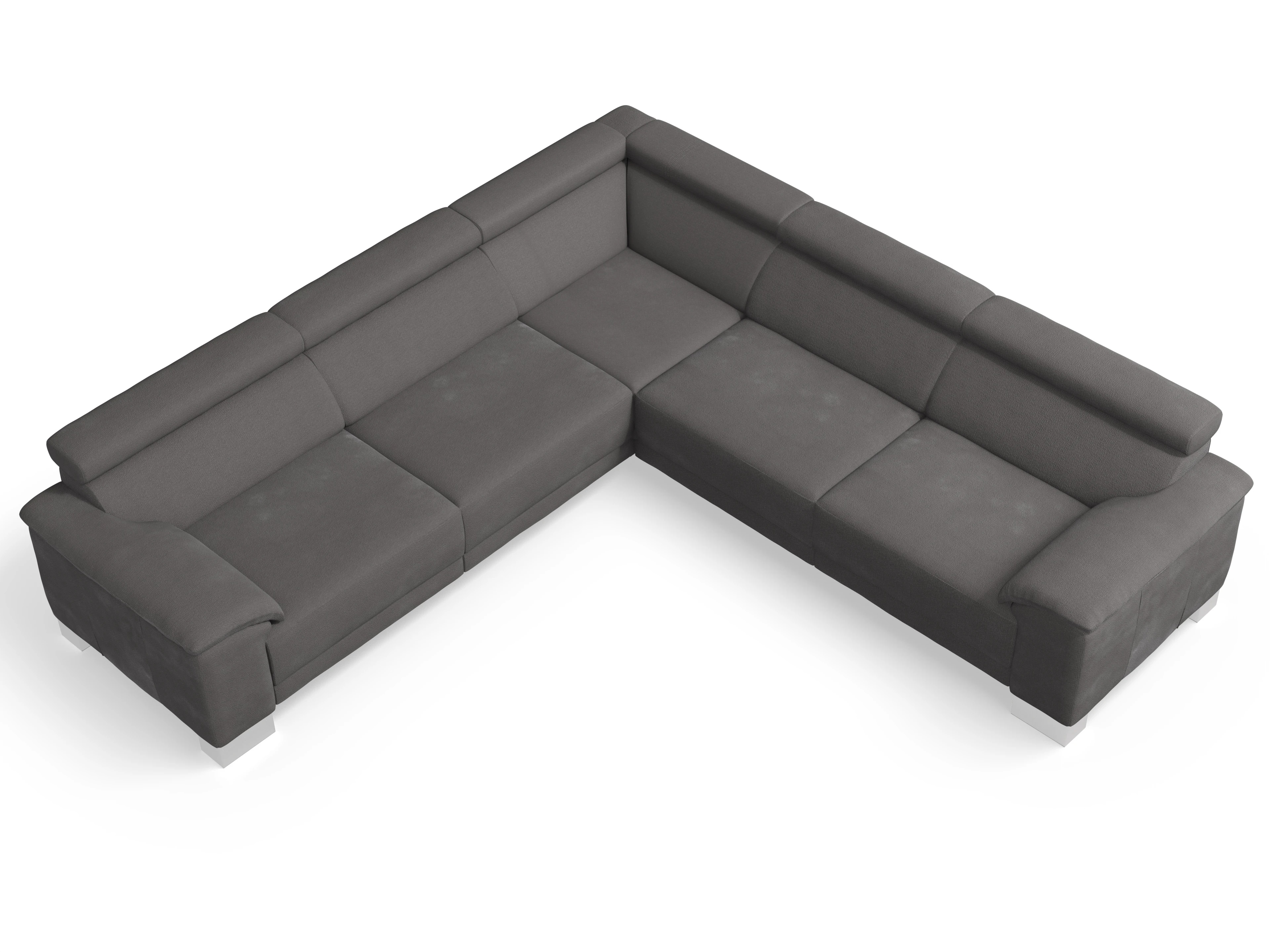 Antonio Ecksofa SPE Large Ansicht des Produktes Antonio Ecksofa gleichschenklig in Stoff Braun