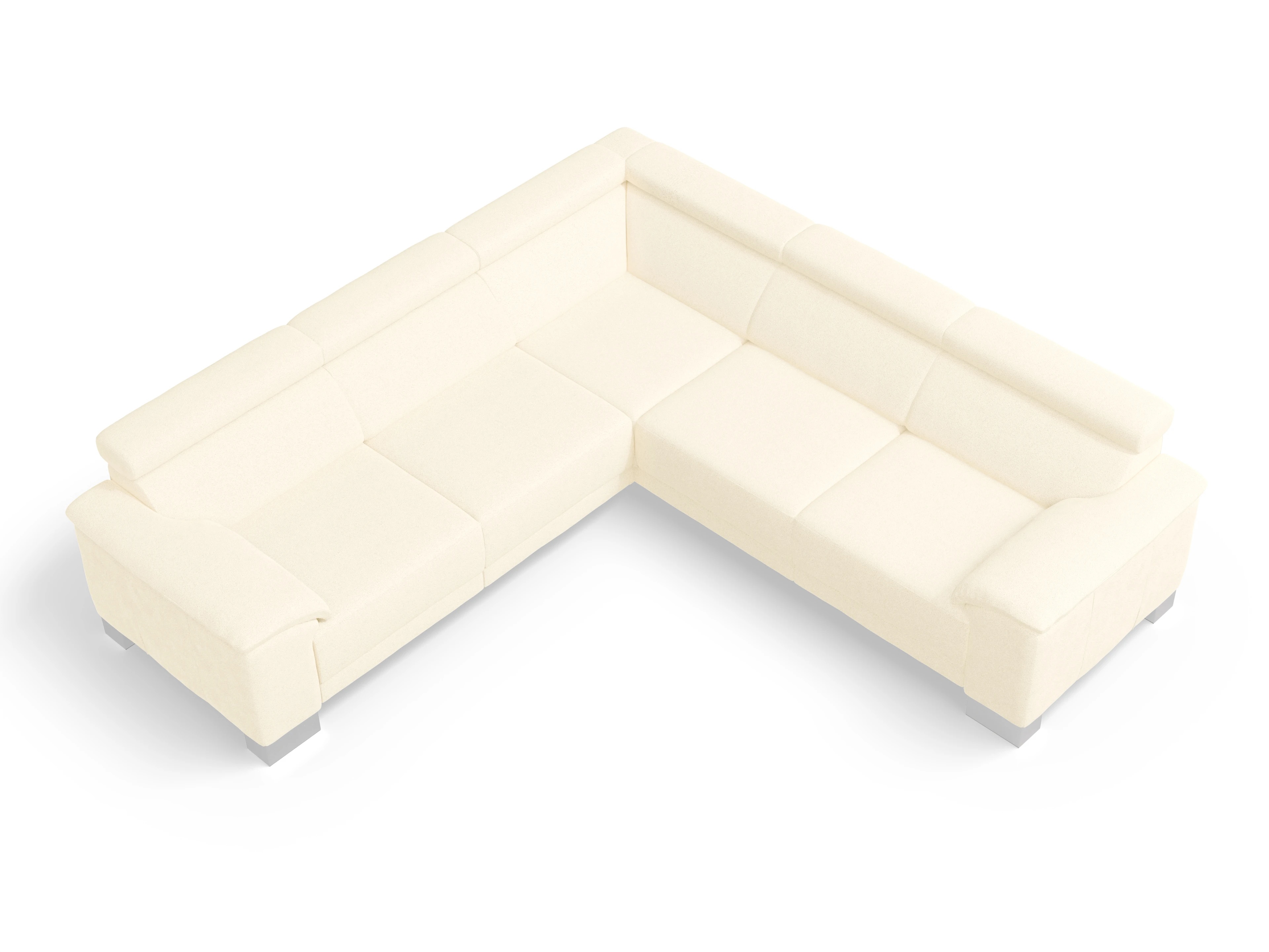 Ansicht des Produktes Antonio Ecksofa gleichschenklig in Stoff Beige