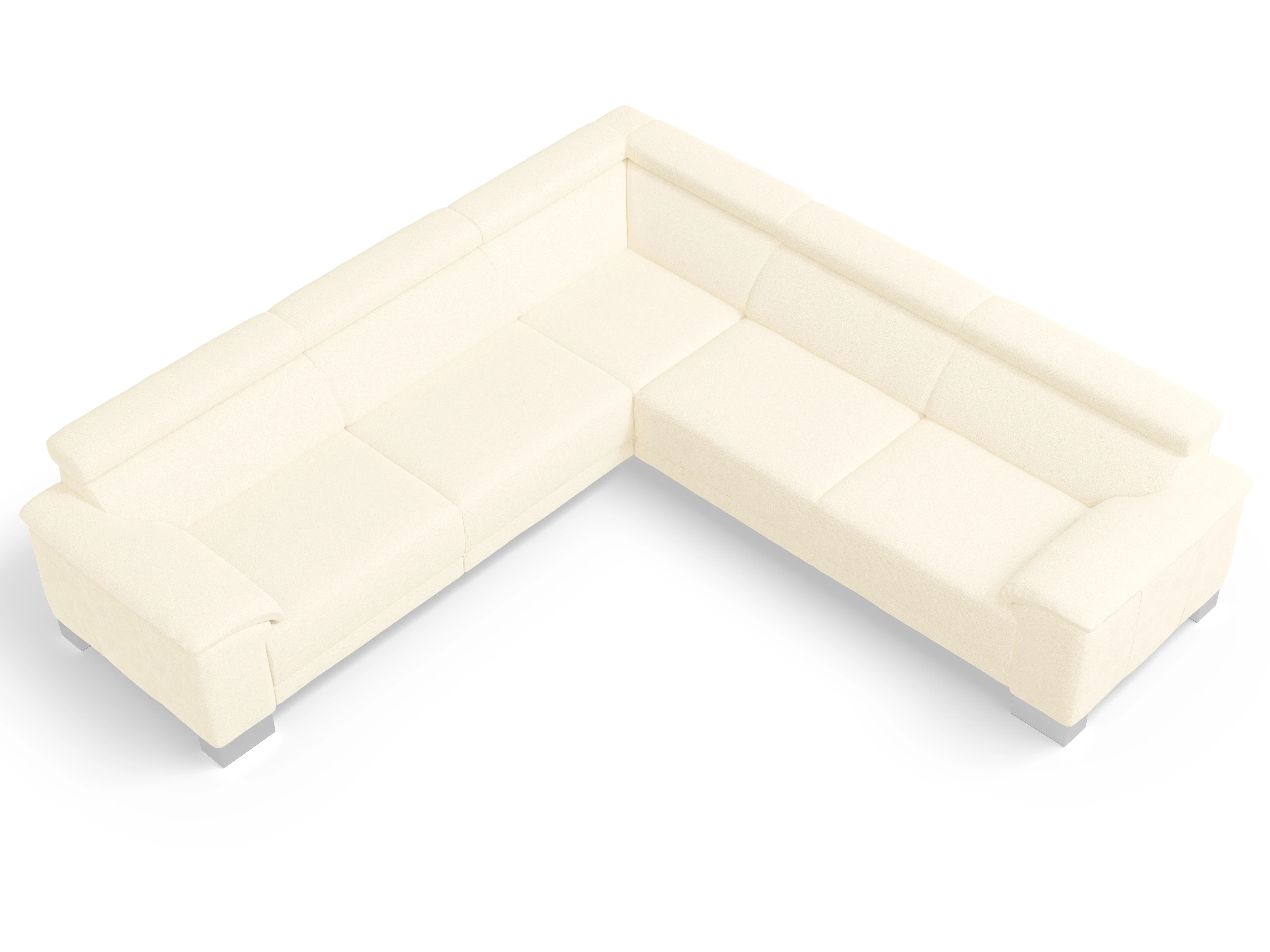 Ansicht des Produktes Antonio Ecksofa gleichschenklig in Stoff Beige
