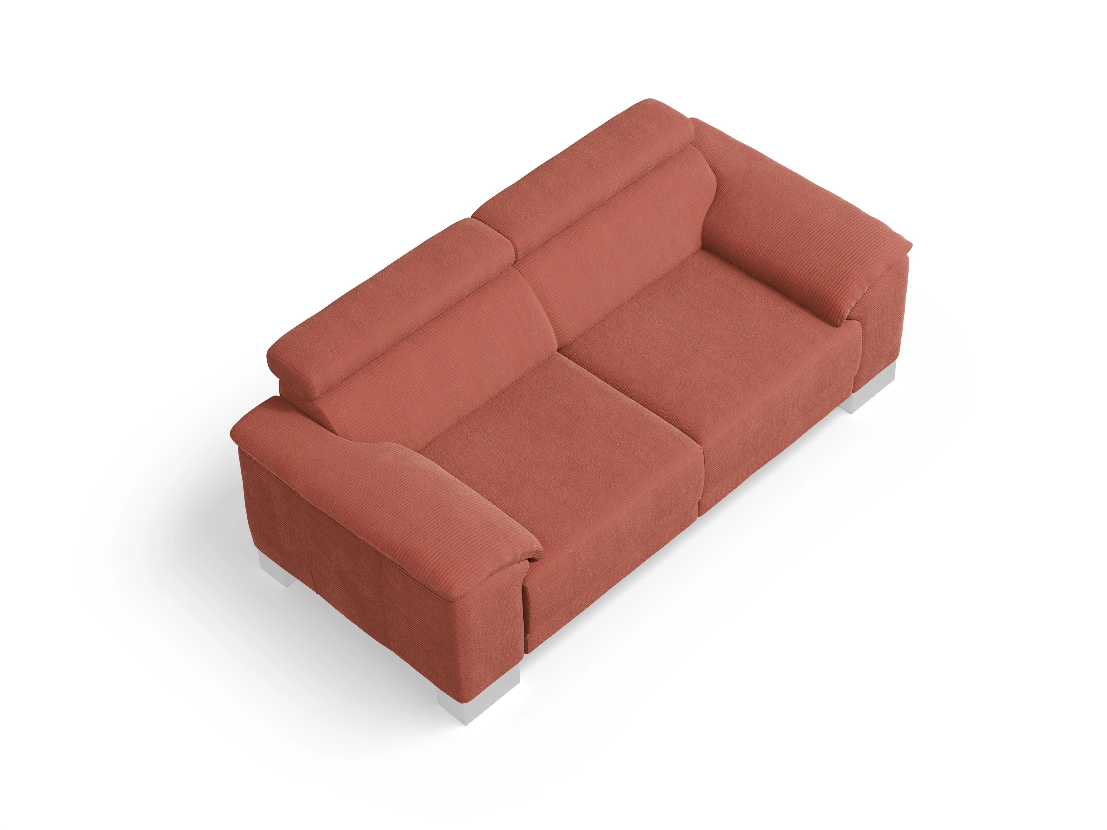 Ansicht des Produktes Antonio 2-Sitzer Sofa in Stoff Orange