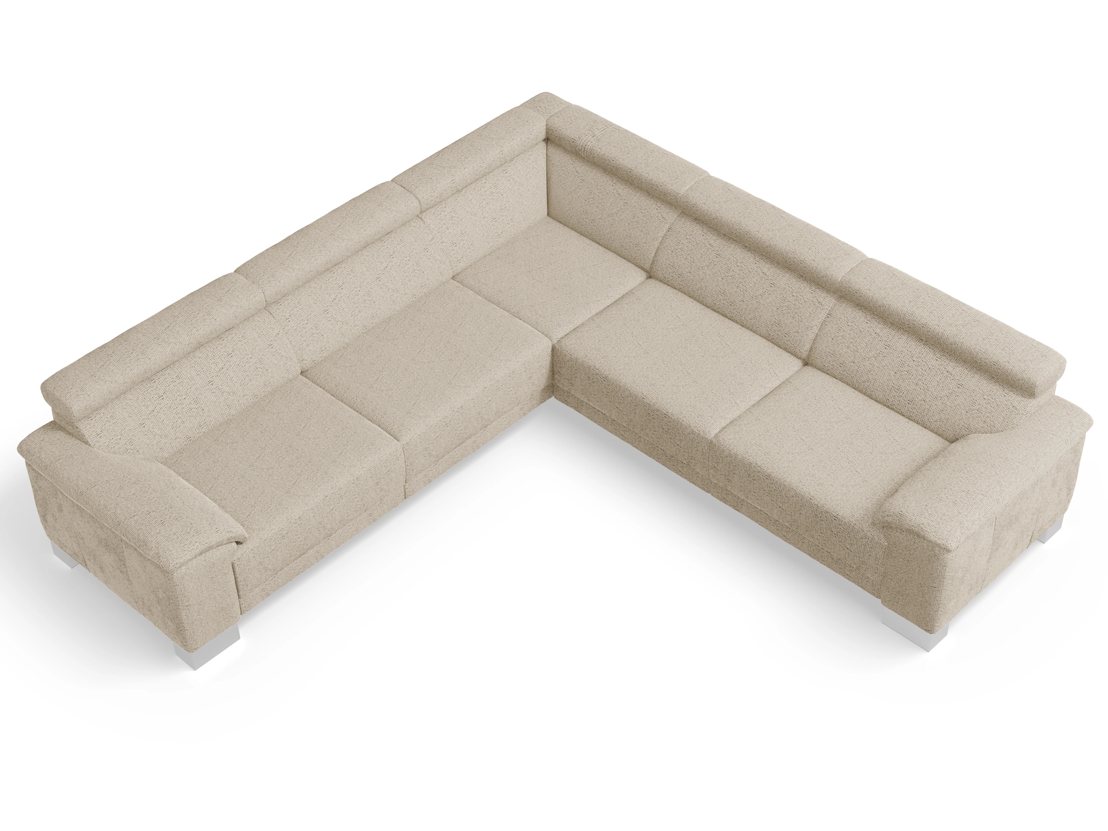 Antonio Ecksofa SPE Large Ansicht des Produktes Antonio Ecksofa gleichschenklig in Stoff Beige