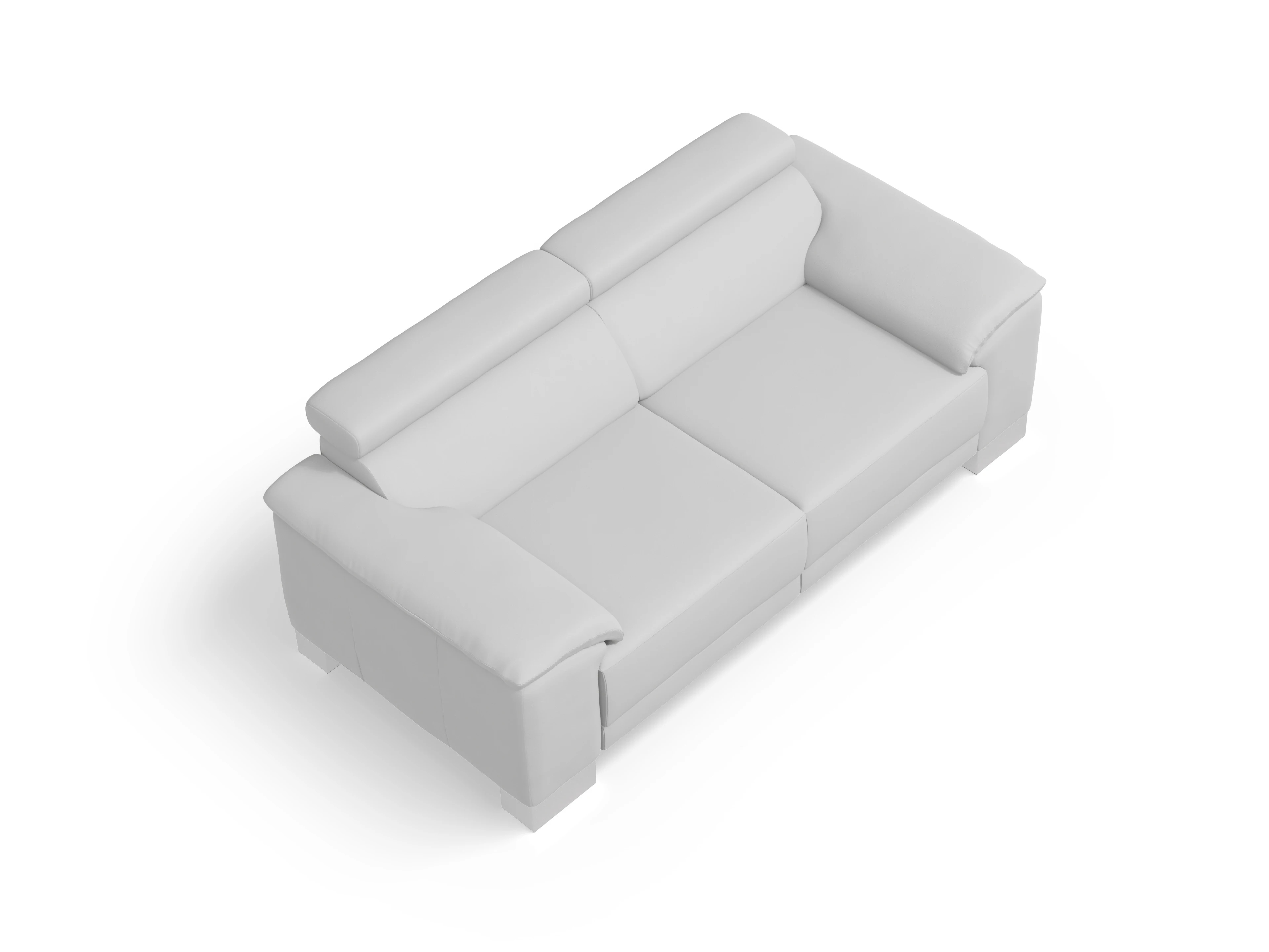 Antonio 2-Sitzer Sofa Ansicht des Produktes Antonio 2-Sitzer Sofa in Leder Grau