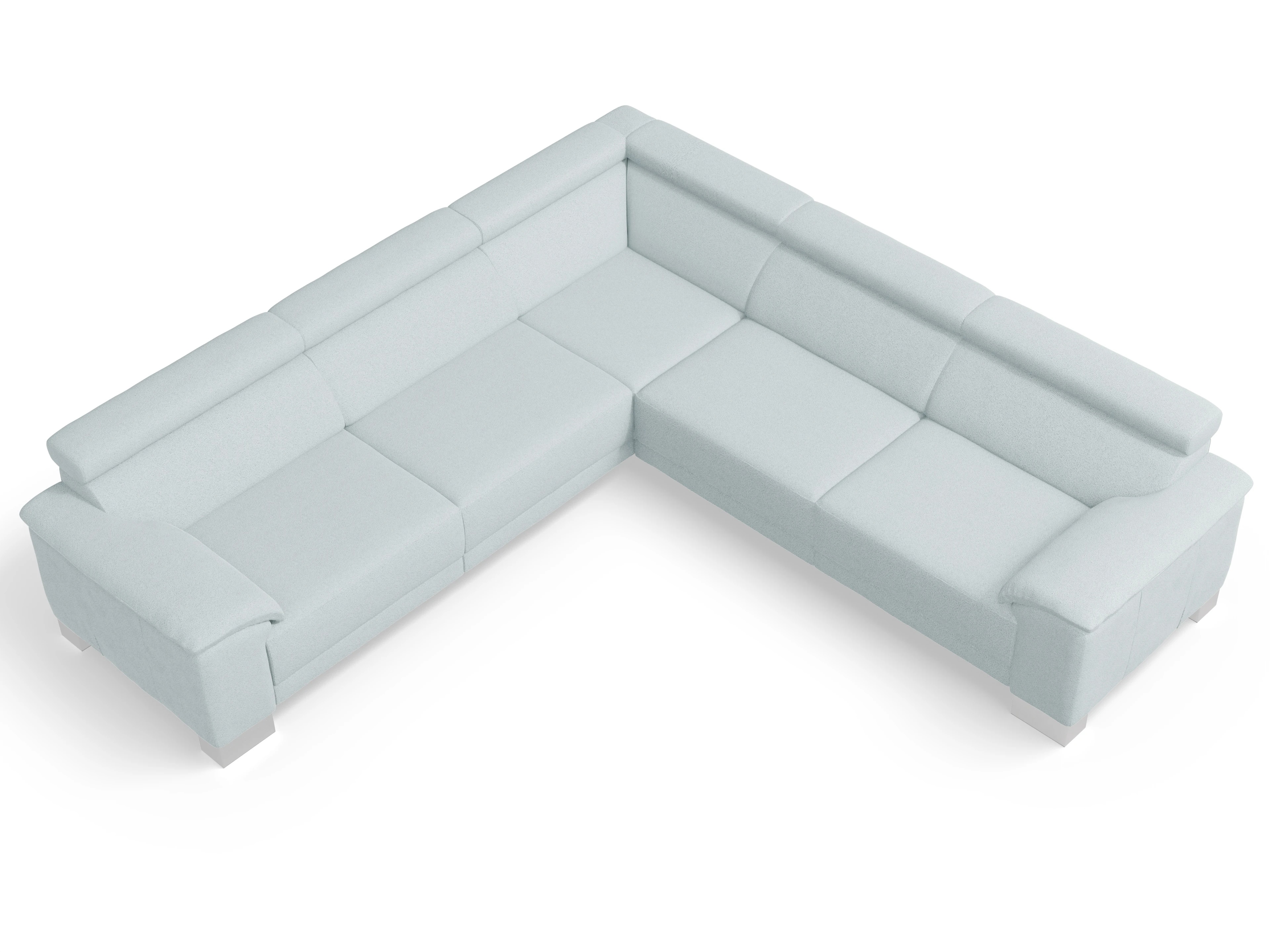 Antonio Ecksofa SPE Large Ansicht des Produktes Antonio Ecksofa gleichschenklig in Stoff Blau