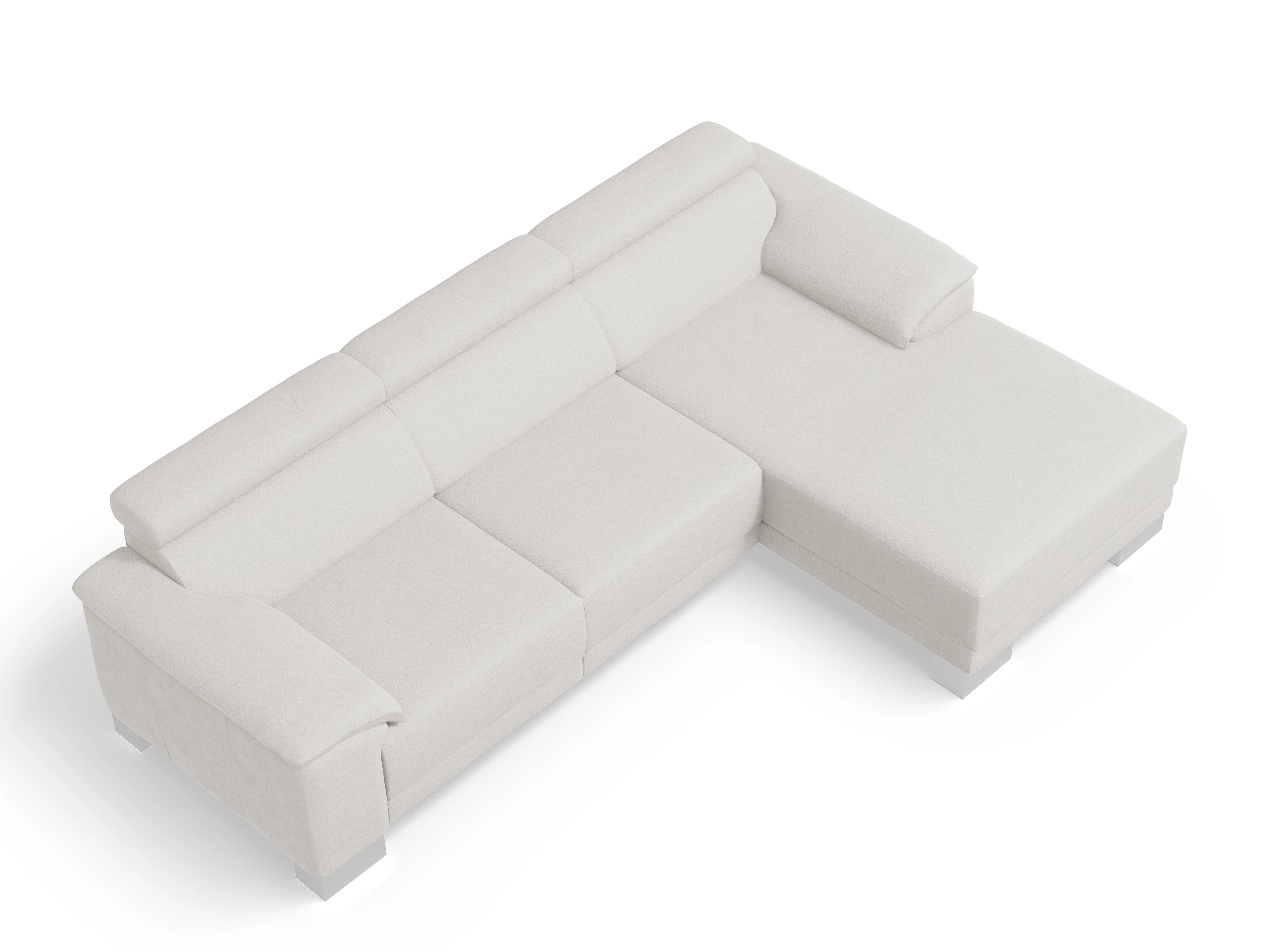 Antonio Ecksofa LO Medium R Ansicht des Produktes Antonio in Stoff Beige