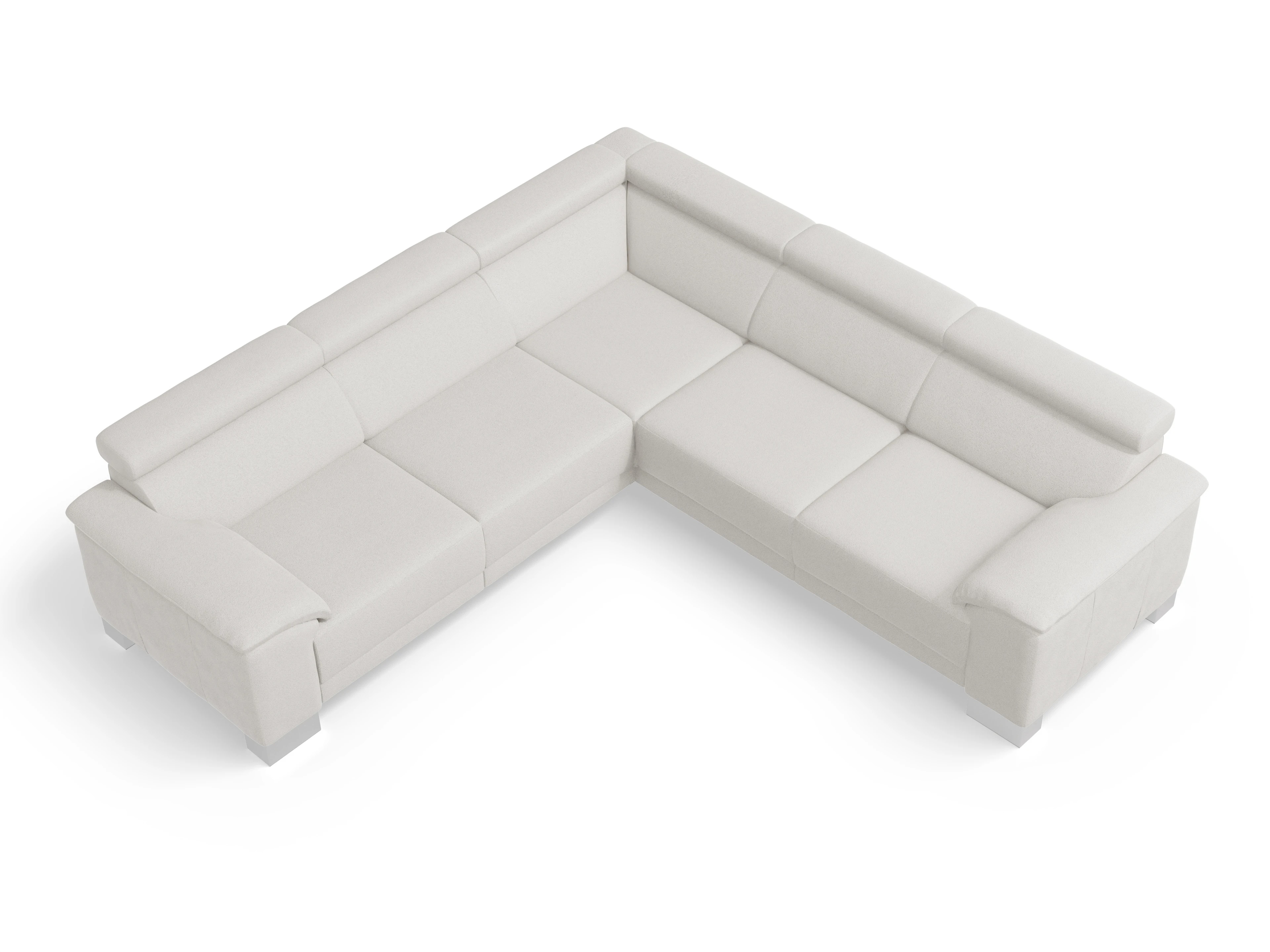 Ansicht des Produktes Antonio Ecksofa gleichschenklig in Stoff Beige