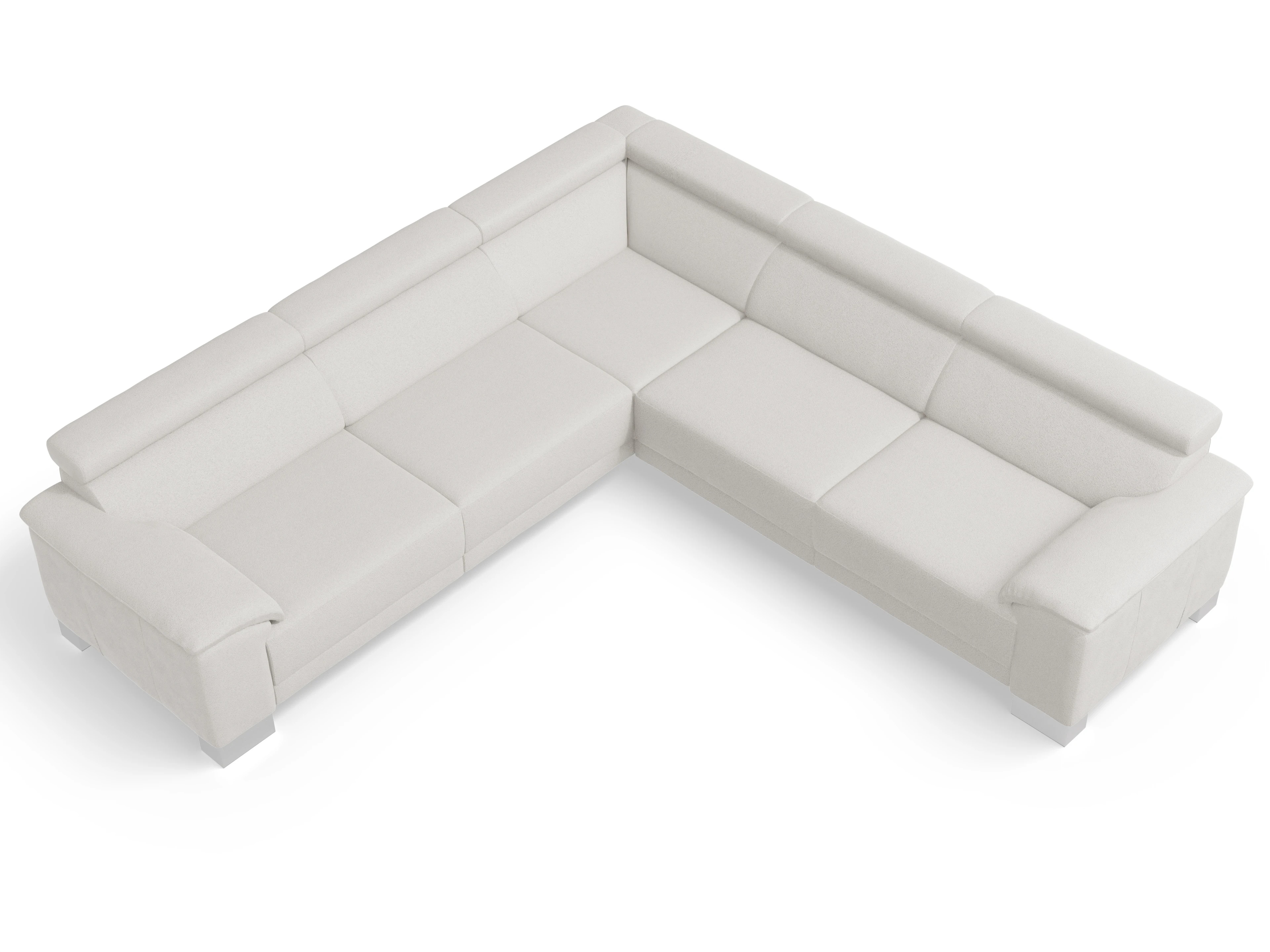 Ansicht des Produktes Antonio Ecksofa gleichschenklig in Stoff Beige