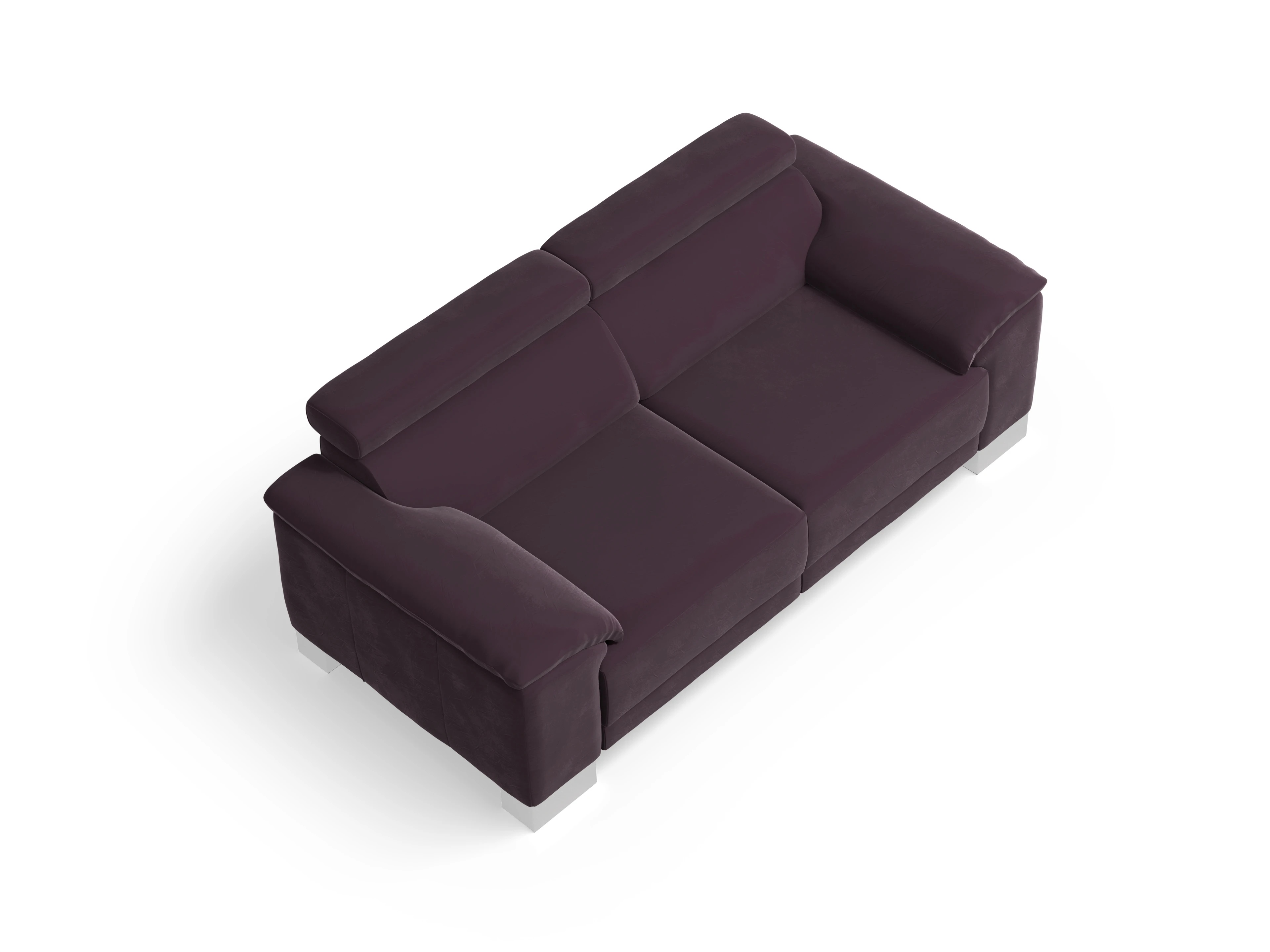 Ansicht des Produktes Antonio 2-Sitzer Sofa in Stoff Lila