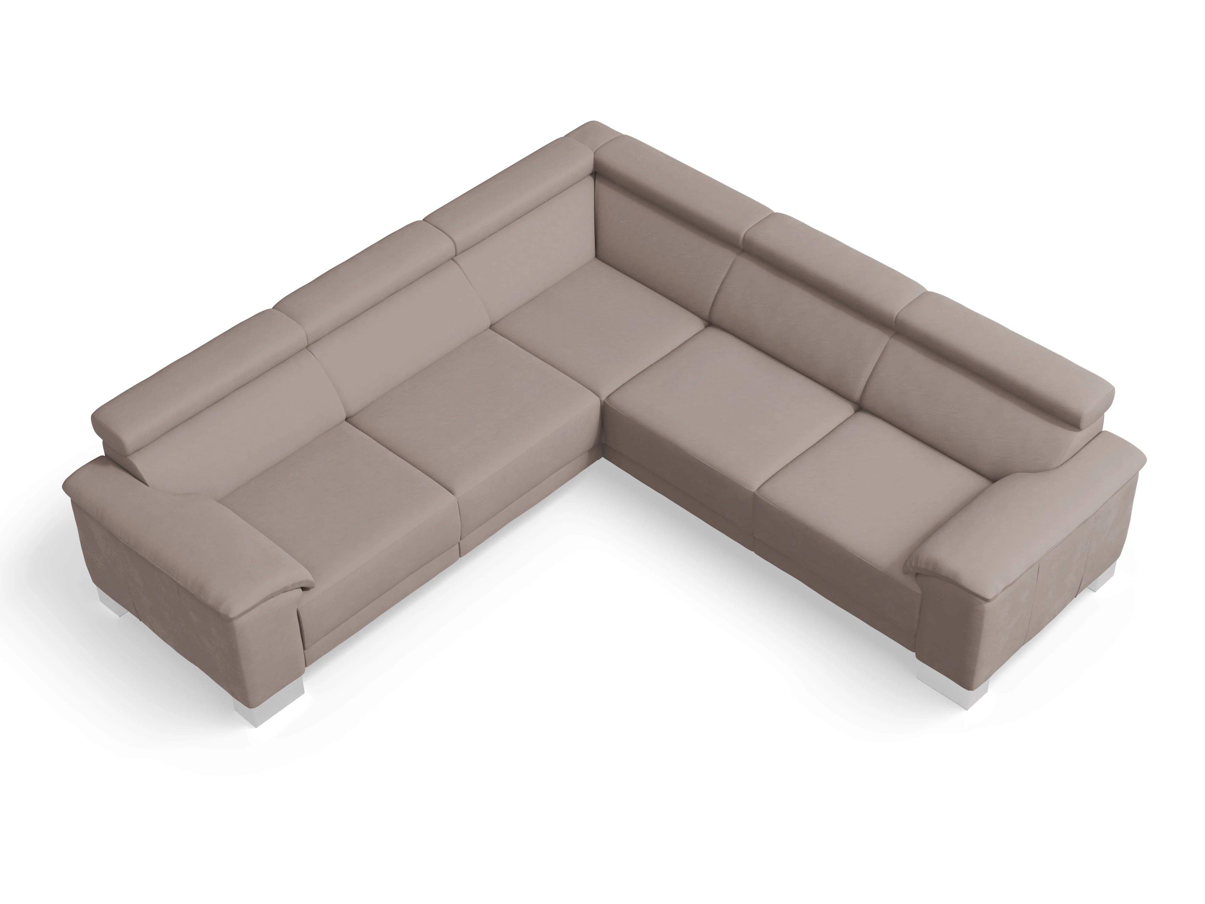 Ansicht des Produktes Antonio Ecksofa gleichschenklig in Stoff Beige
