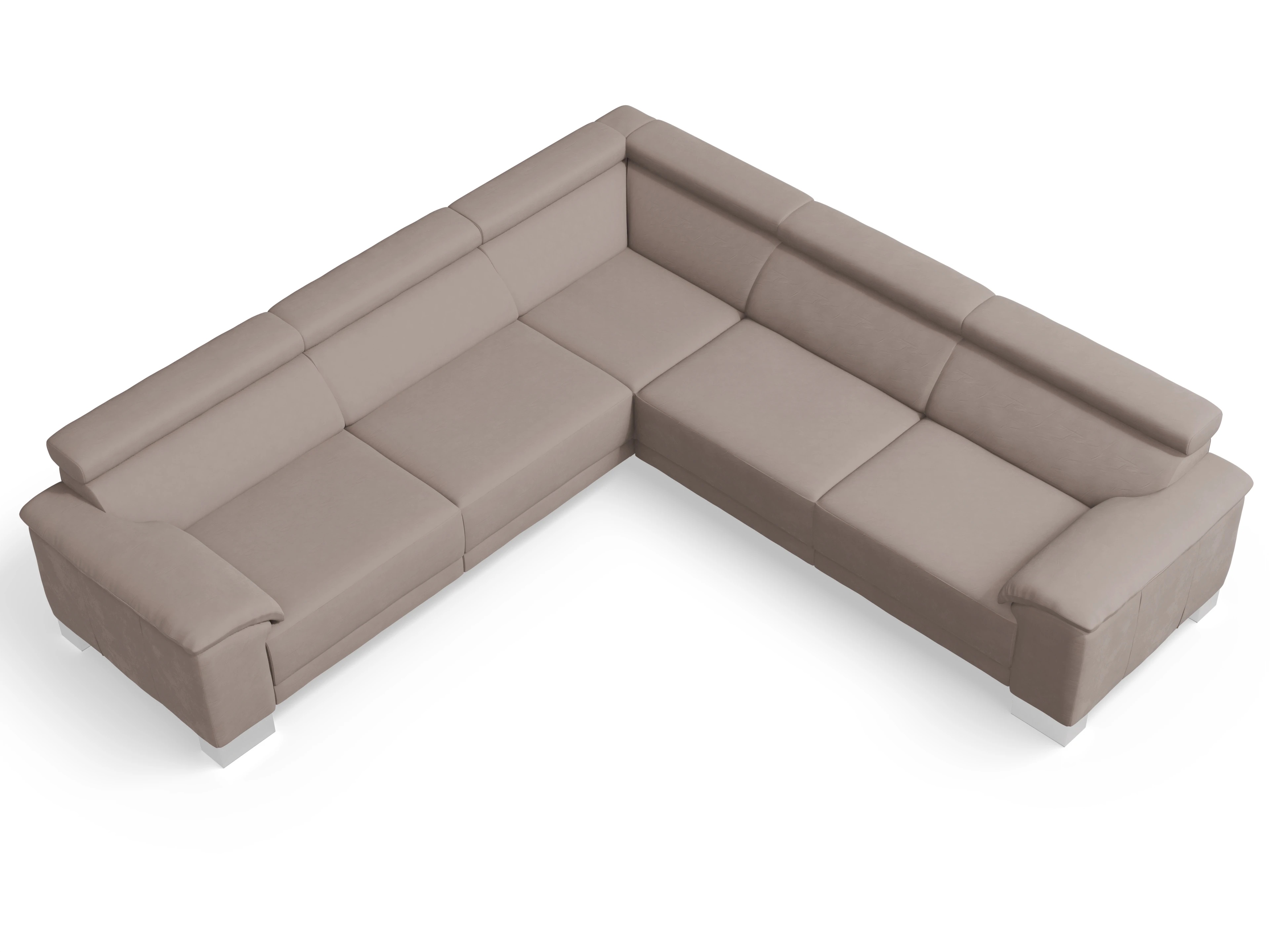 Ansicht des Produktes Antonio Ecksofa gleichschenklig in Stoff Beige