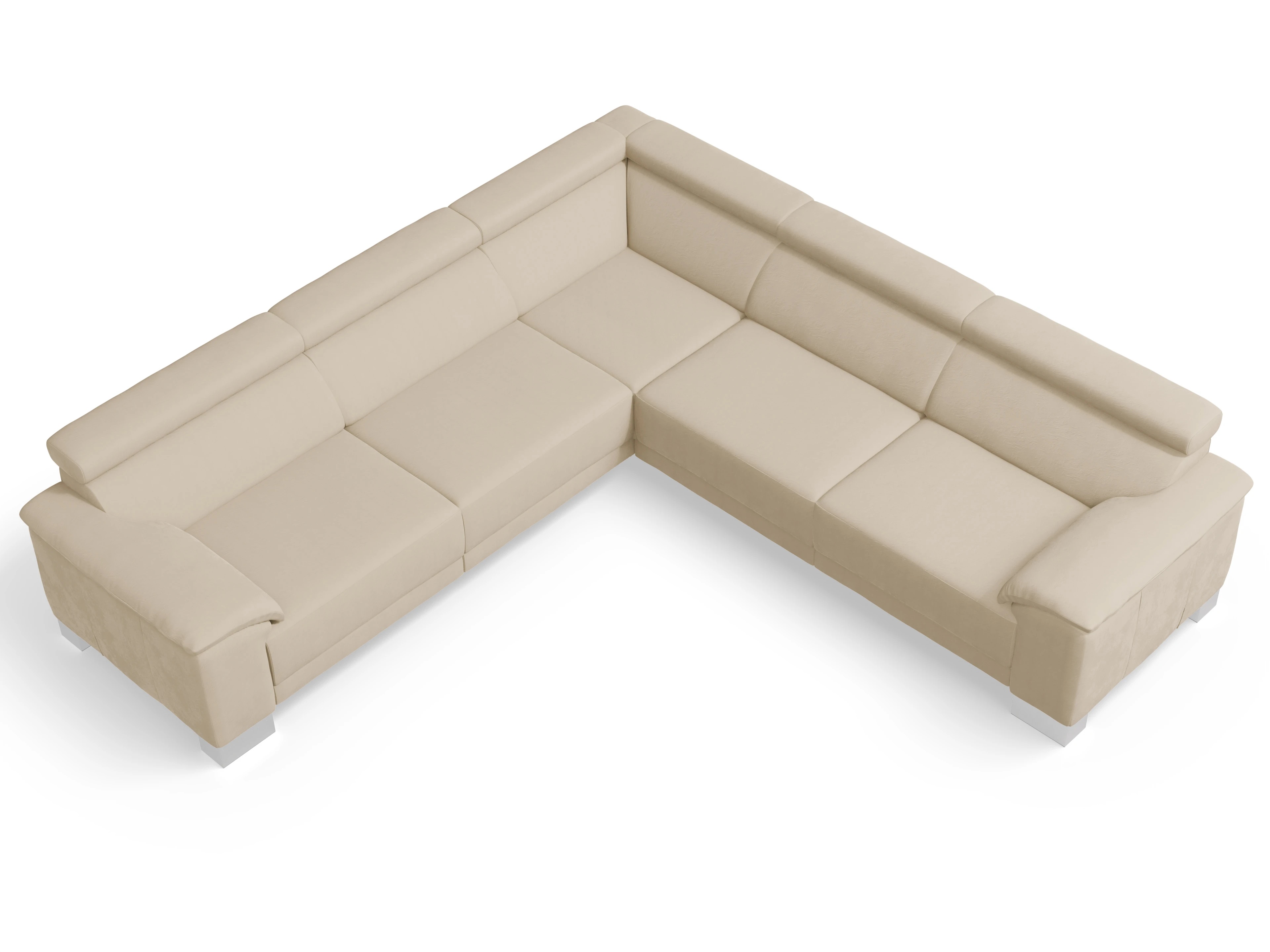 Antonio Ecksofa SPE Large Ansicht des Produktes Antonio Ecksofa gleichschenklig in Stoff Beige