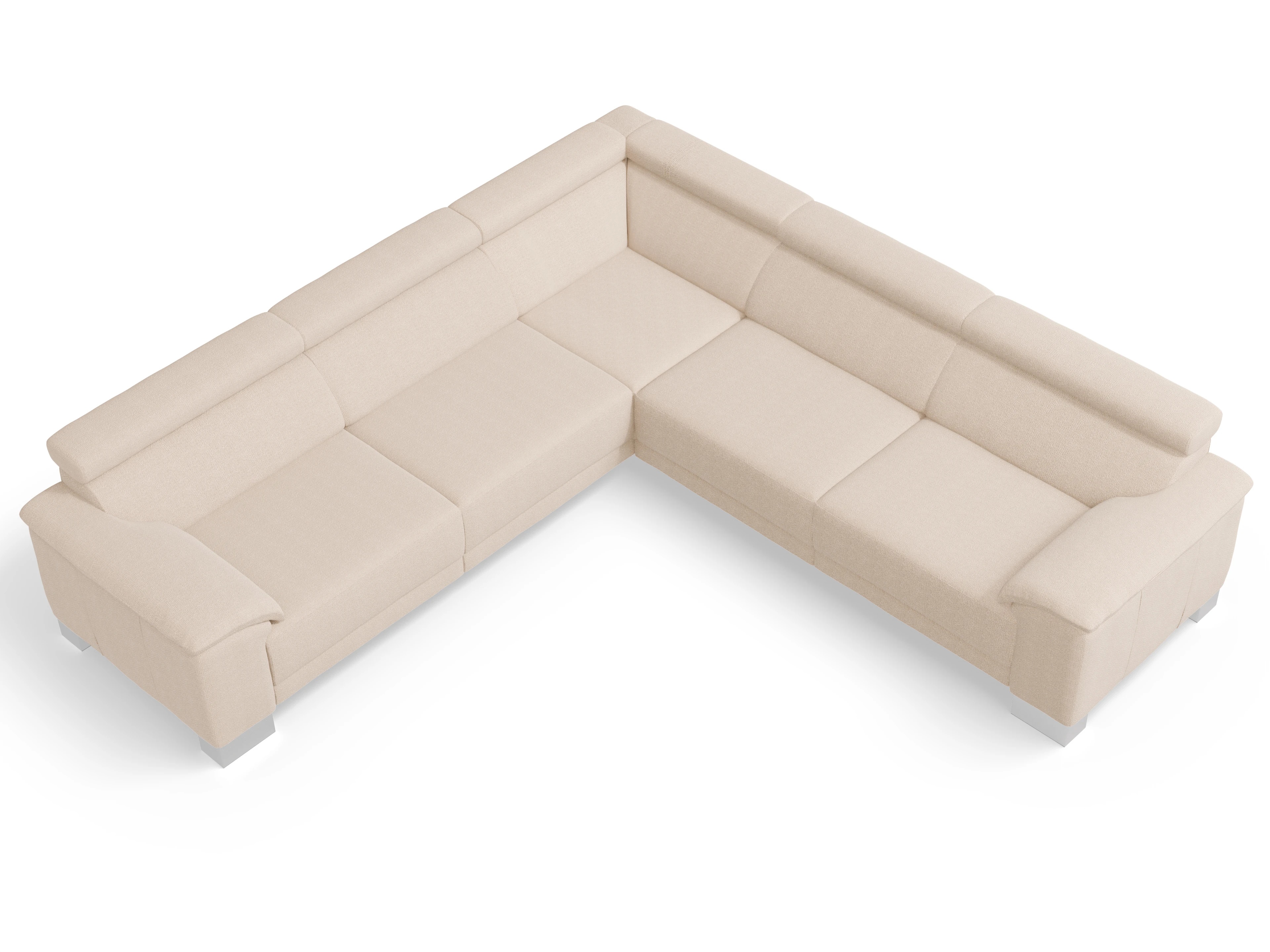 Antonio Ecksofa SPE Large Ansicht des Produktes Antonio Ecksofa gleichschenklig in Stoff Beige