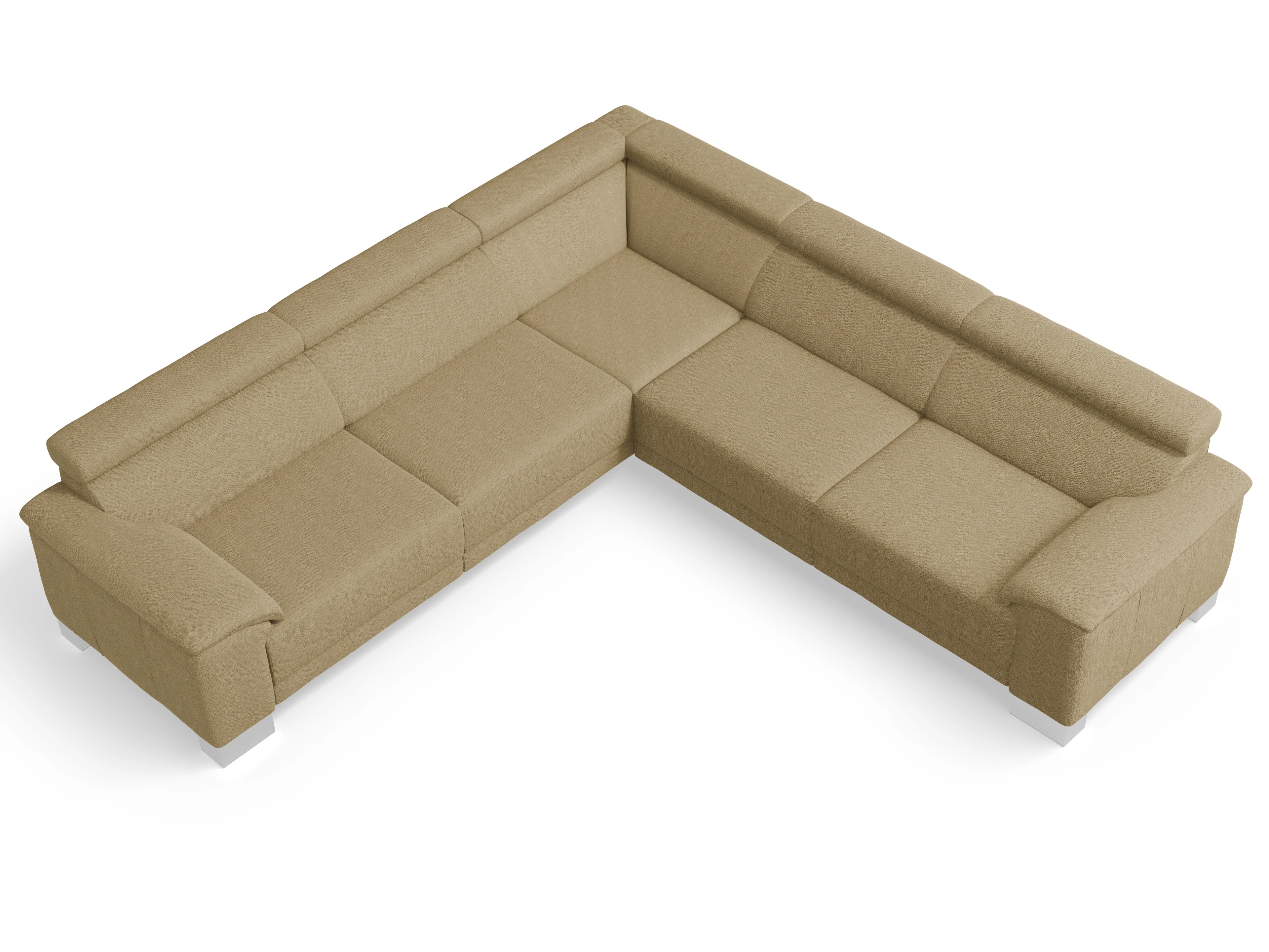 Ansicht des Produktes Antonio Ecksofa gleichschenklig in Stoff Beige