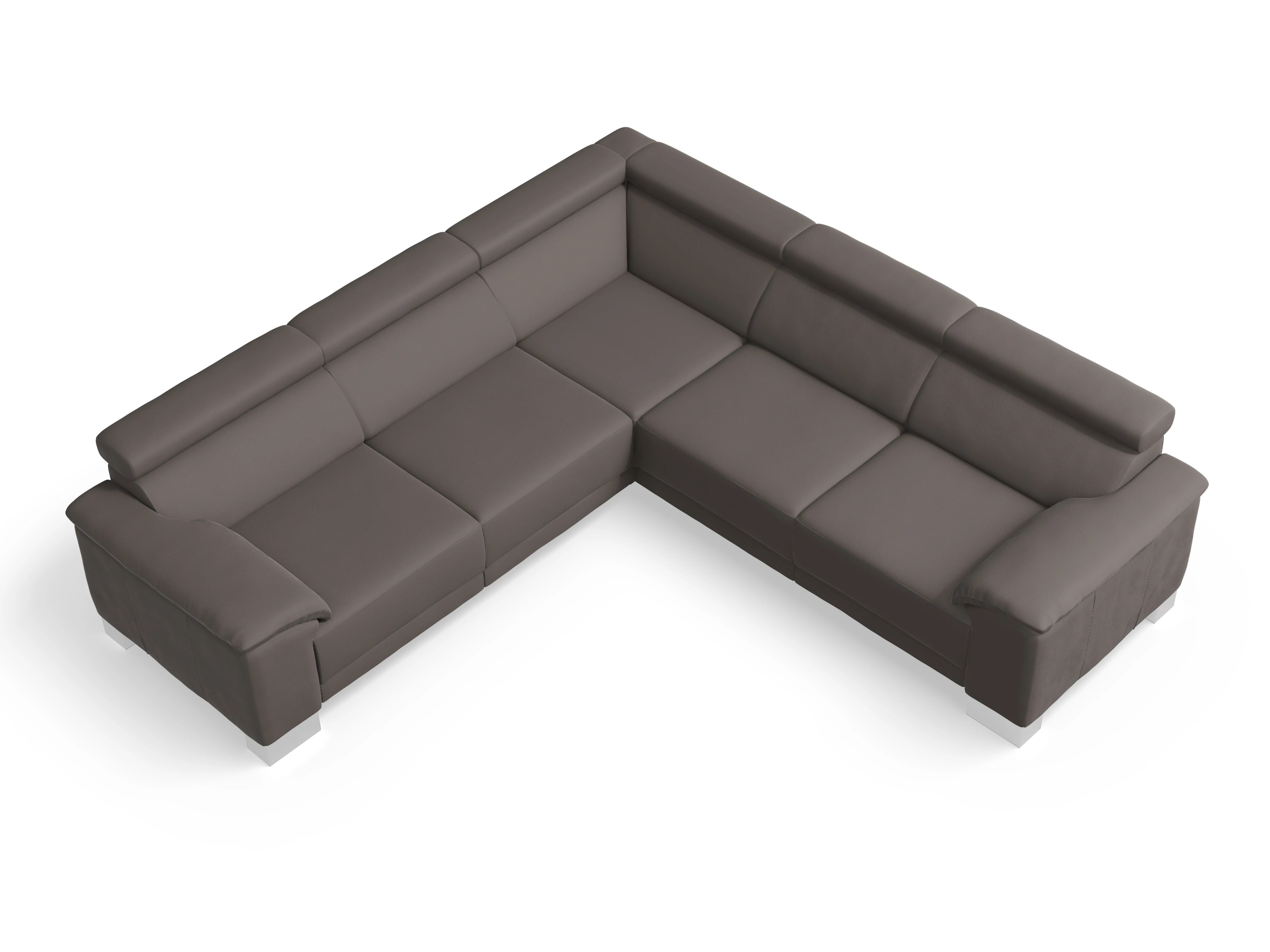 Ansicht des Produktes Antonio Ecksofa gleichschenklig in Stoff Grau