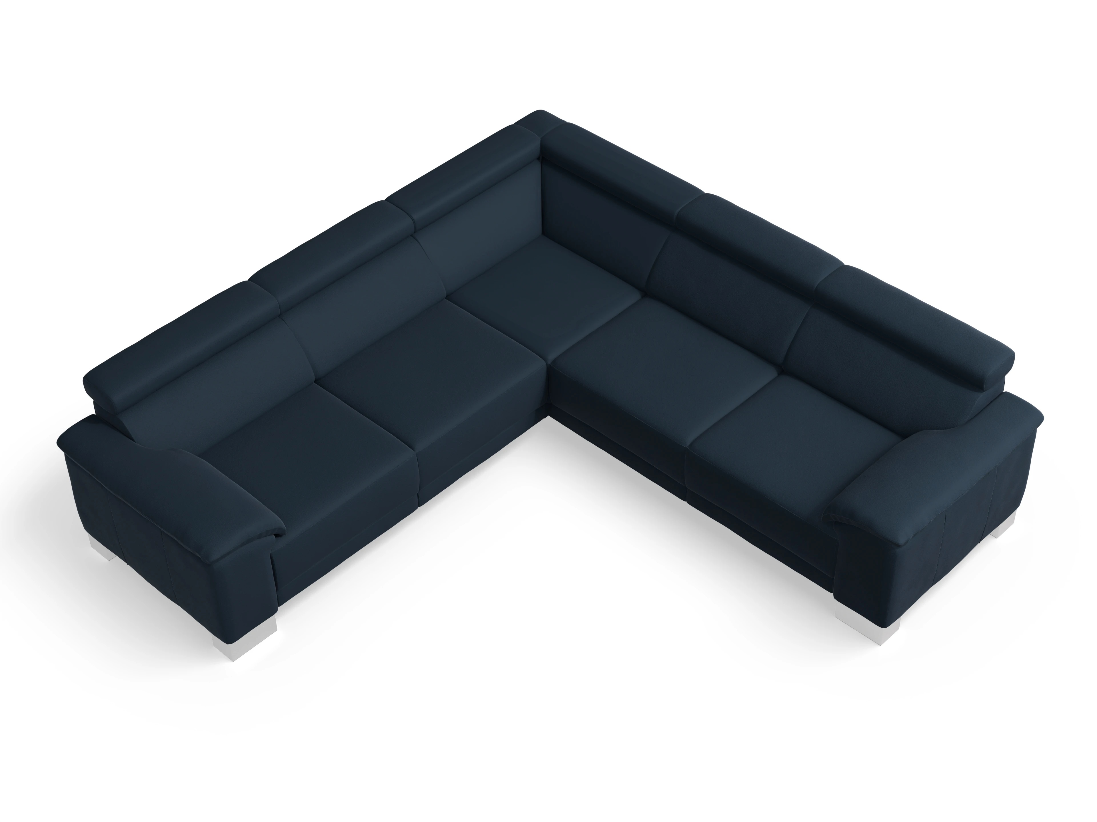 Ansicht des Produktes Antonio Ecksofa gleichschenklig in Stoff Schwarz