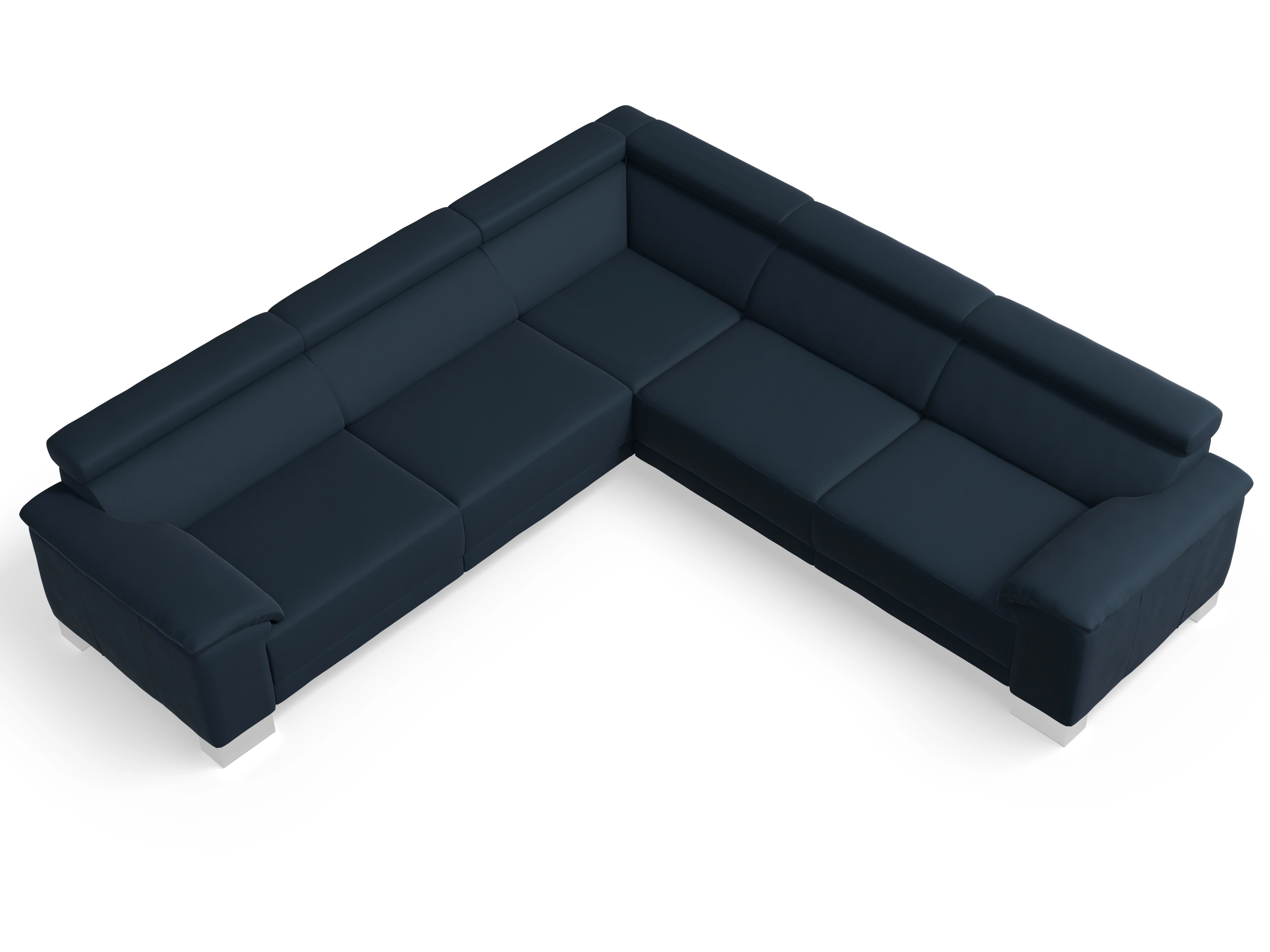 Ansicht des Produktes Antonio Ecksofa gleichschenklig in Stoff Schwarz