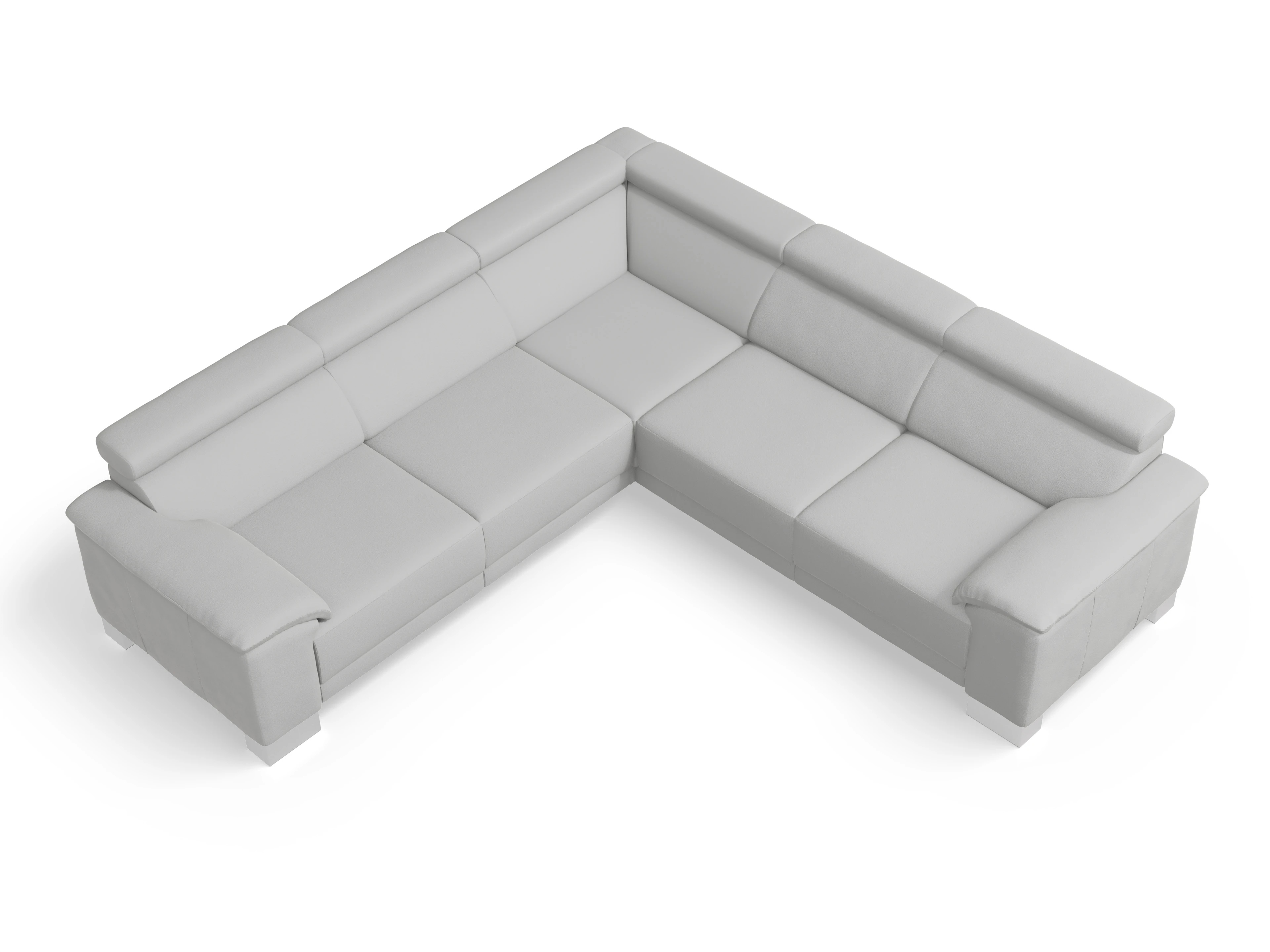 Ansicht des Produktes Antonio Ecksofa gleichschenklig in Stoff Grau