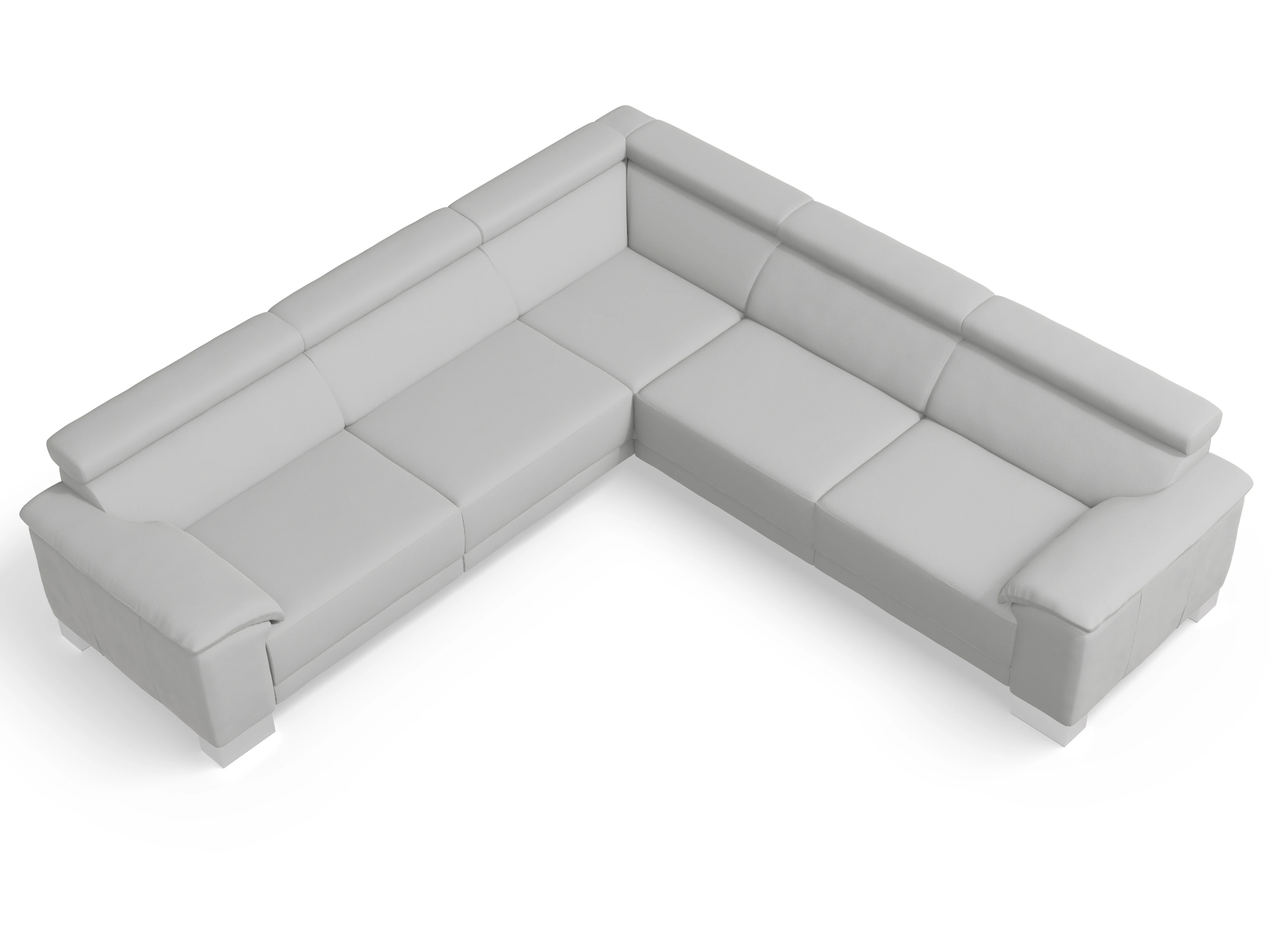 Ansicht des Produktes Antonio Ecksofa gleichschenklig in Stoff Grau