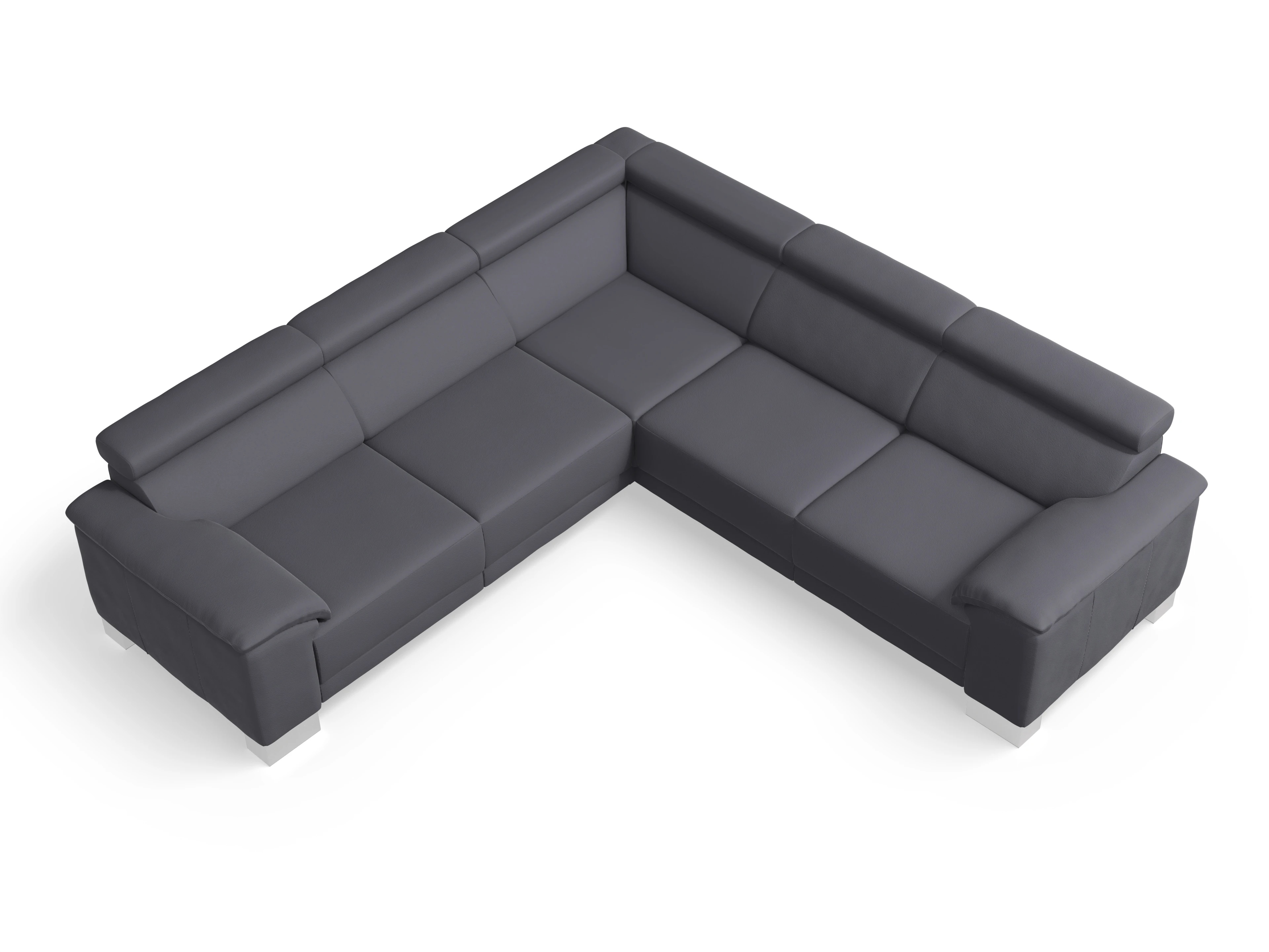 Ansicht des Produktes Antonio Ecksofa gleichschenklig in Stoff Grau