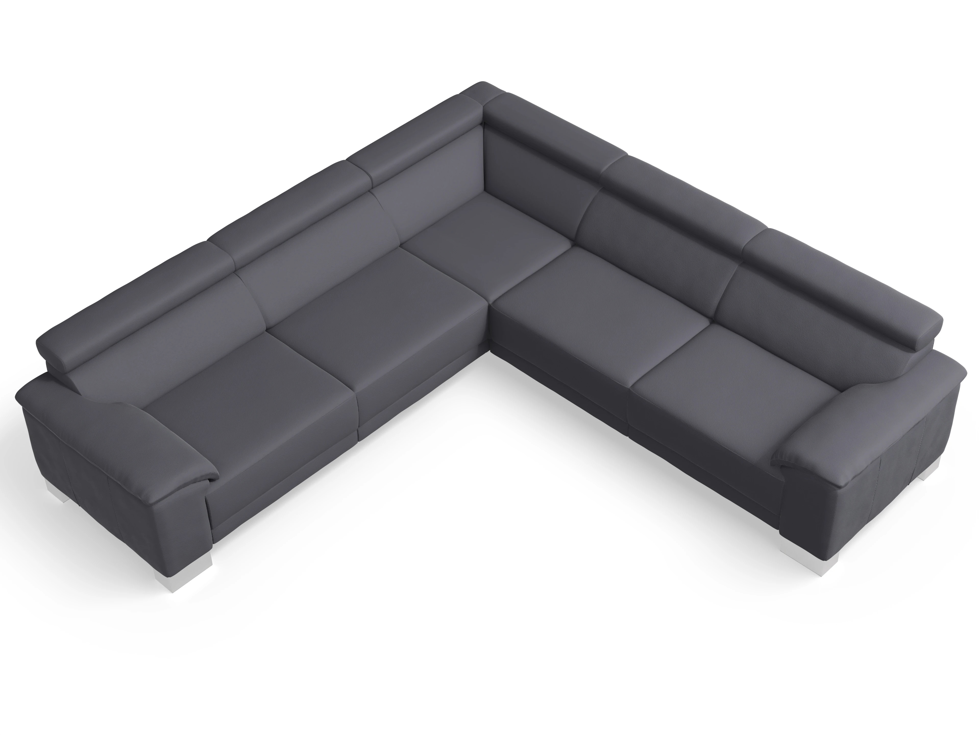 Antonio Ecksofa SPE Large Ansicht des Produktes Antonio Ecksofa gleichschenklig in Stoff Grau
