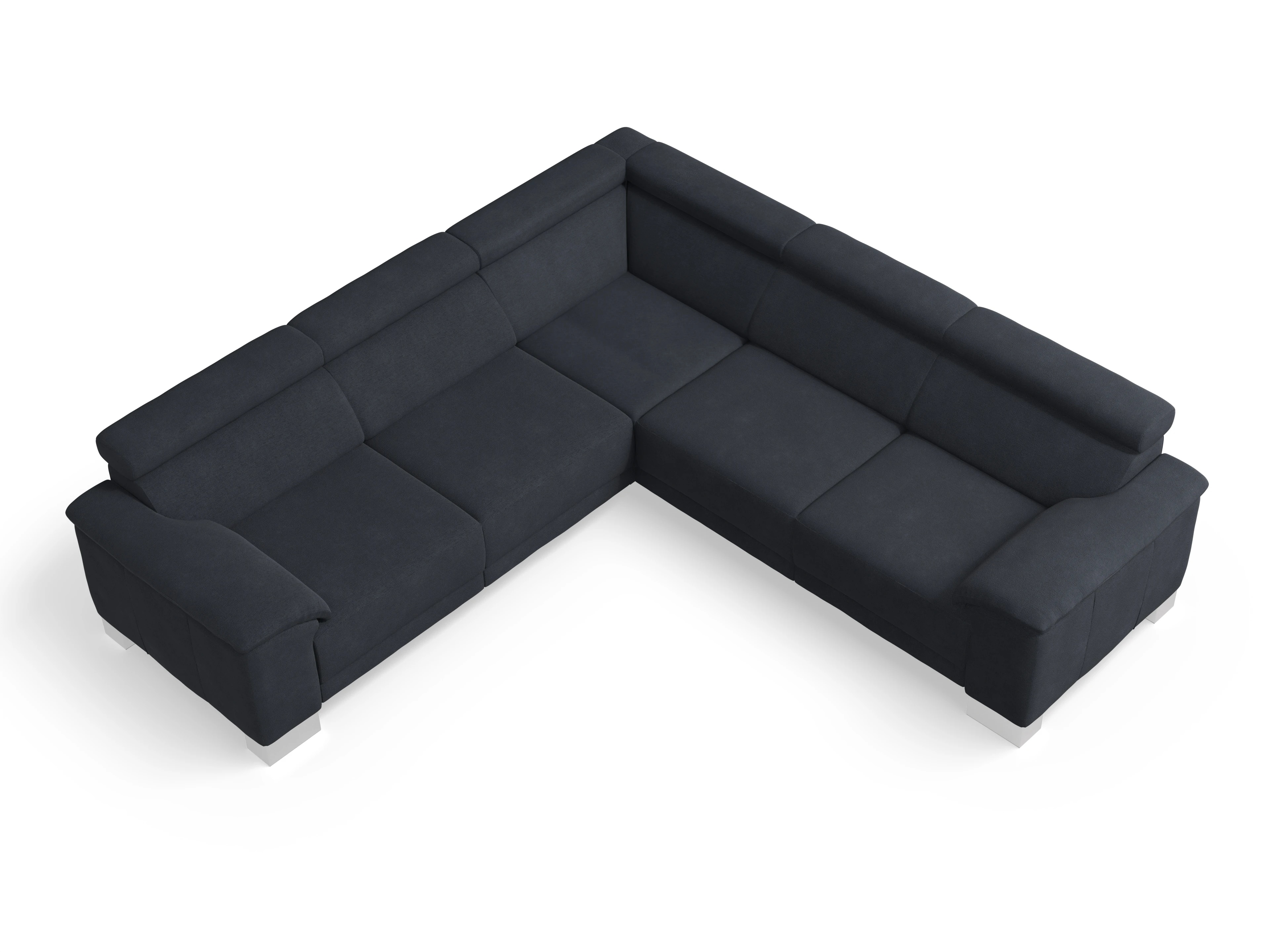 Ansicht des Produktes Antonio Ecksofa gleichschenklig in Stoff Blau