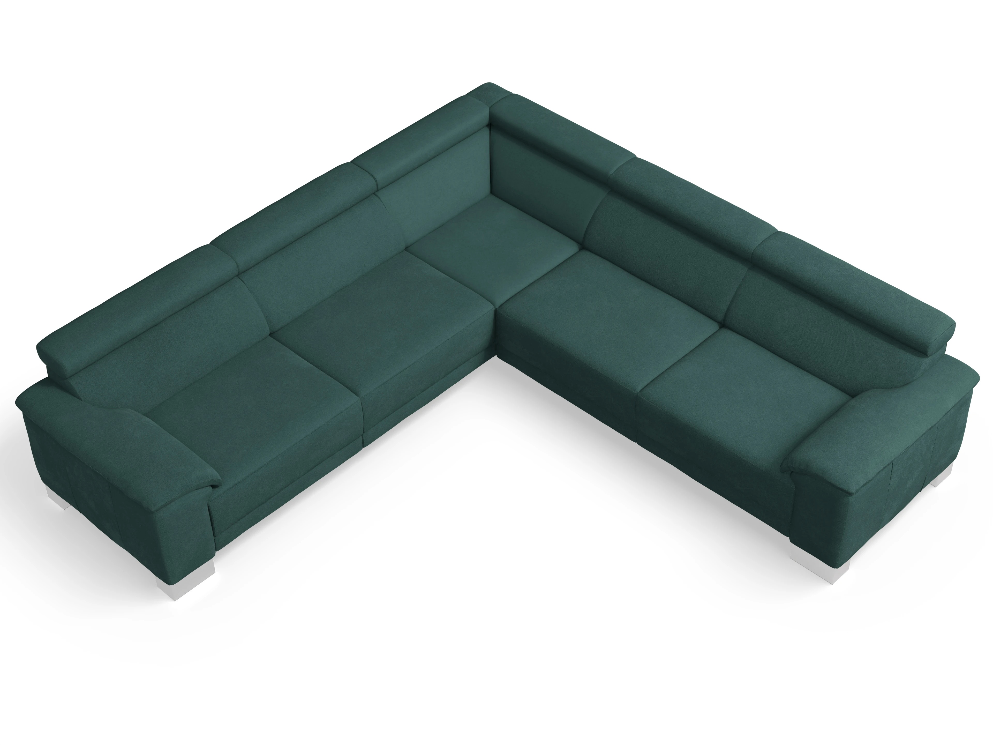 Antonio Ecksofa SPE Large Ansicht des Produktes Antonio Ecksofa gleichschenklig in Stoff Grün