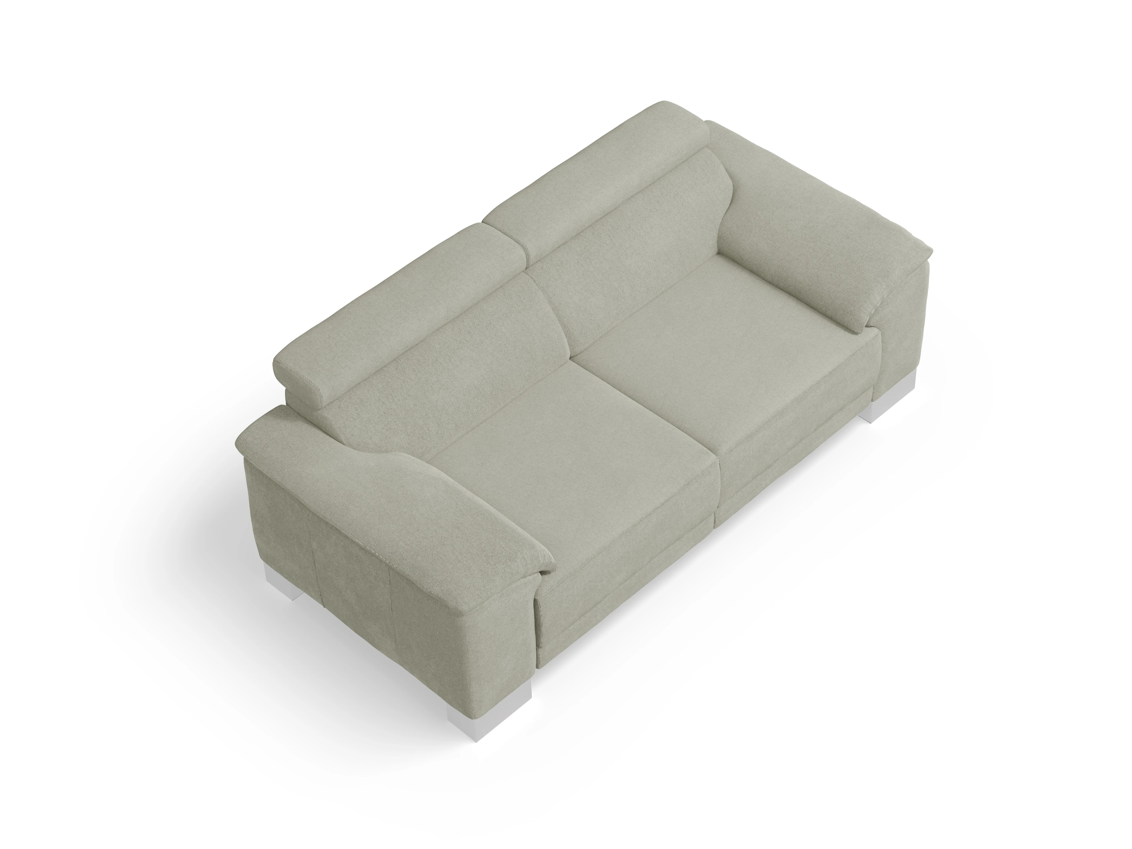 Ansicht des Produktes Antonio 2-Sitzer Sofa in Stoff Grau
