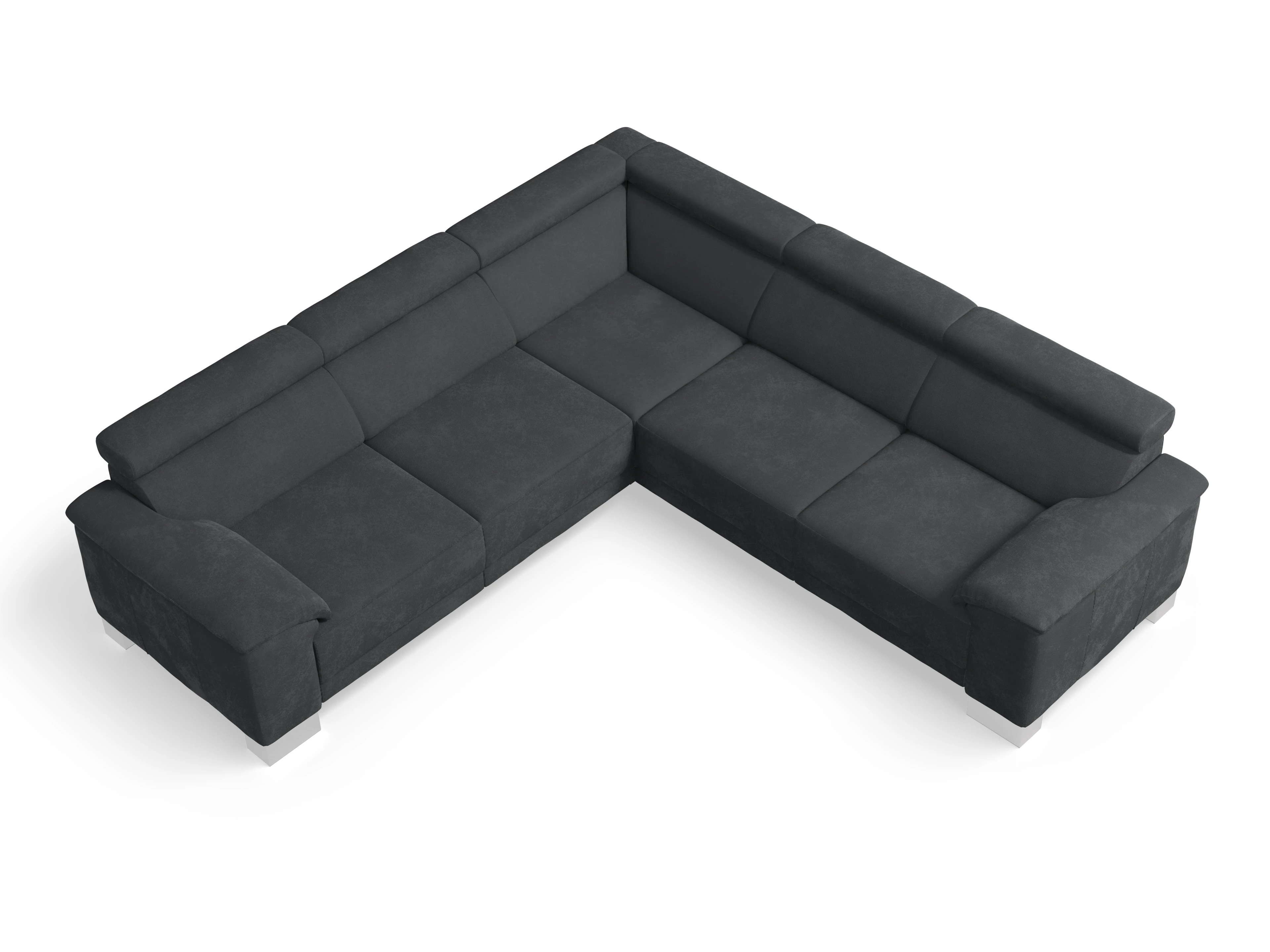 Ansicht des Produktes Antonio Ecksofa gleichschenklig in Stoff Braun