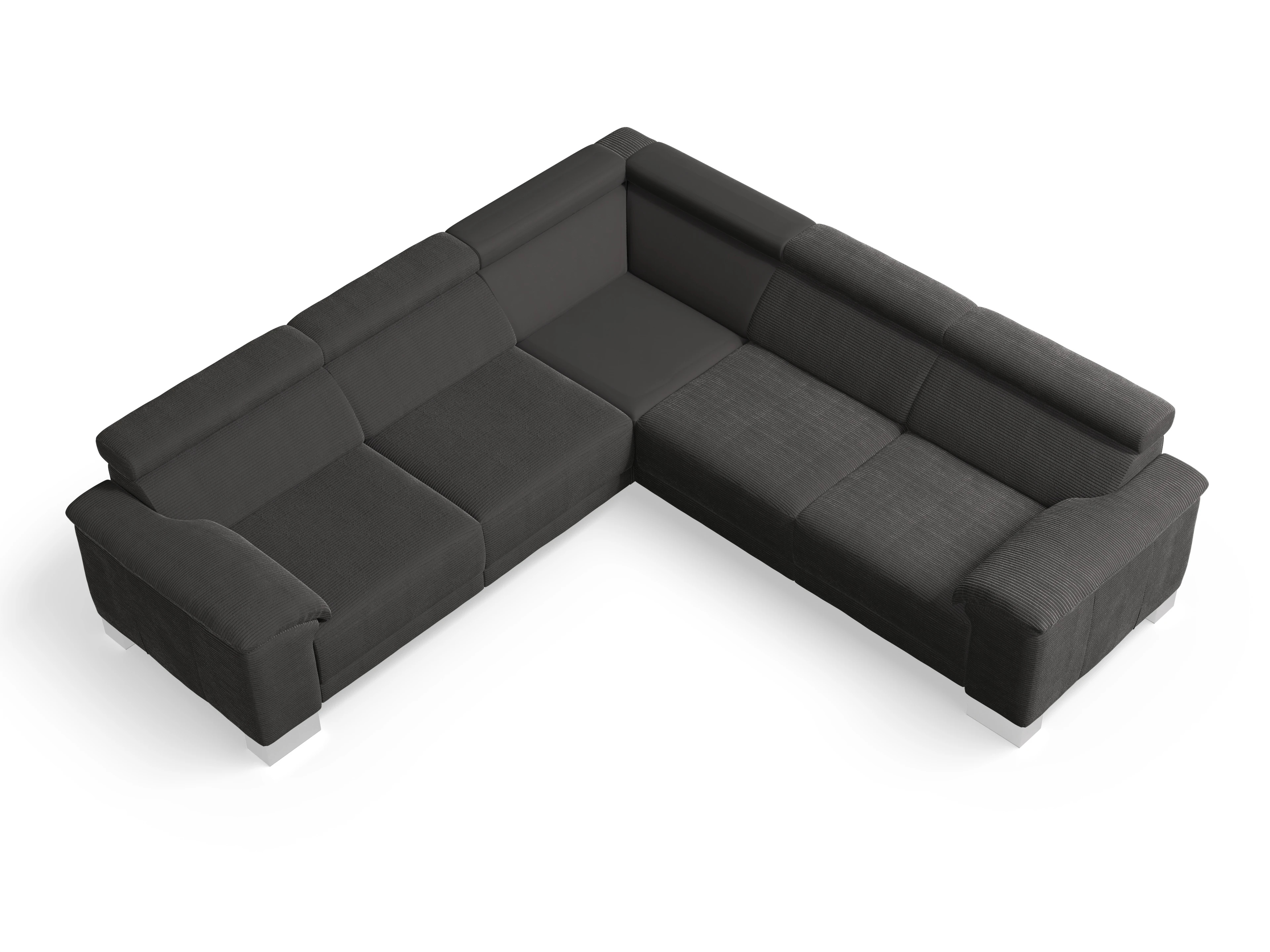 Ansicht des Produktes Antonio Ecksofa gleichschenklig in Stoff Grau