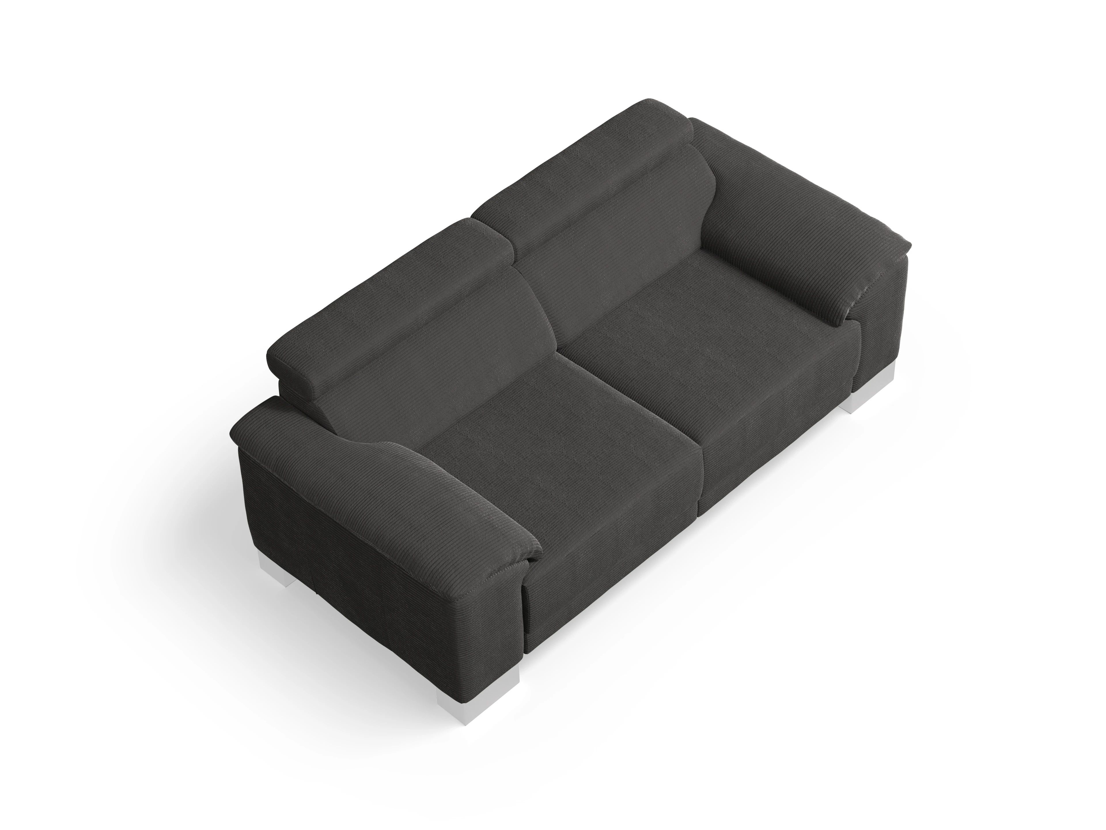 Ansicht des Produktes Antonio 2-Sitzer Sofa in Stoff Grau