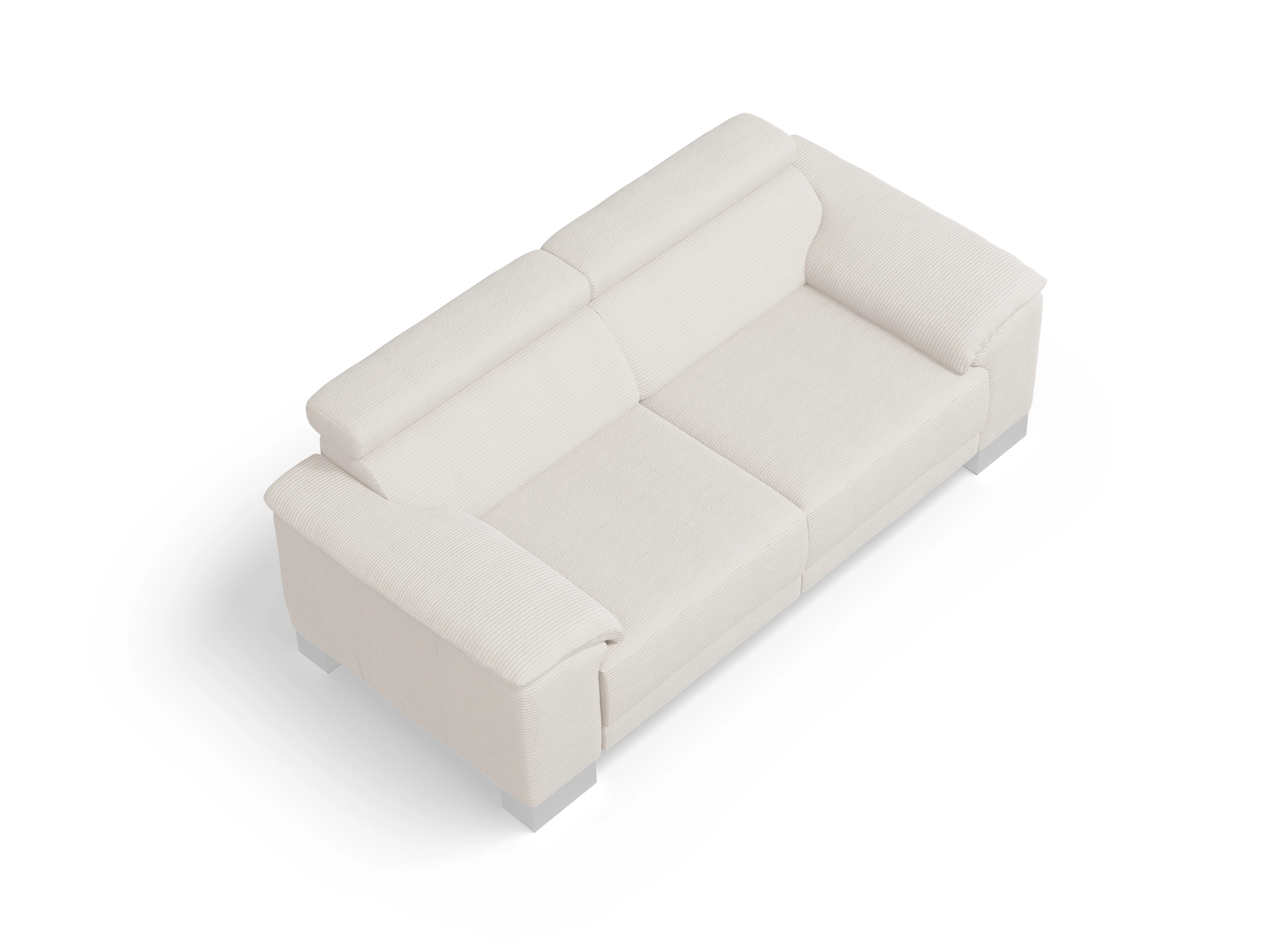 Ansicht des Produktes Antonio 2-Sitzer Sofa in Stoff Weiss